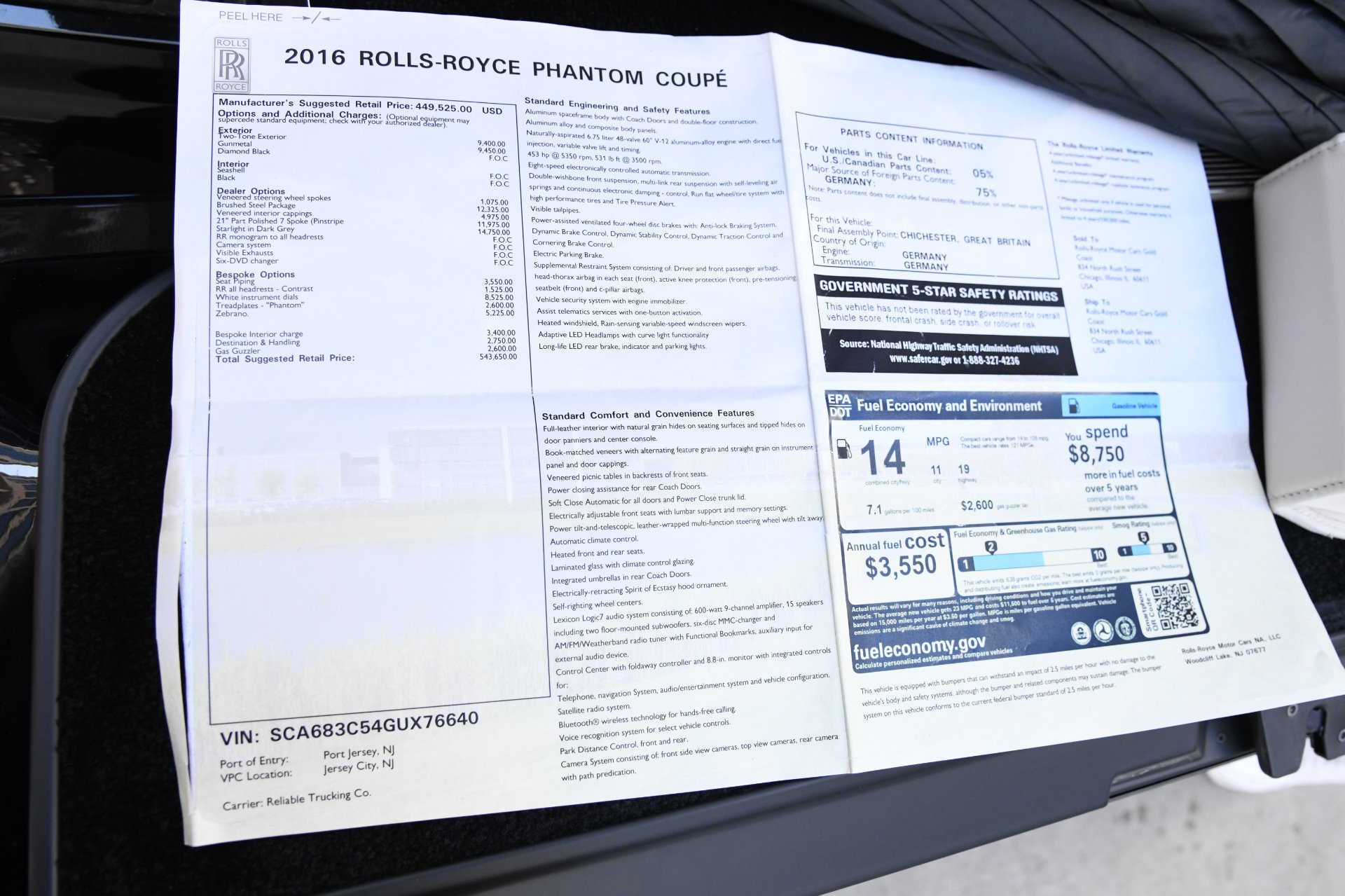 Used 2016 Rolls-Royce Phantom Coupe | St. Petersburg, FL