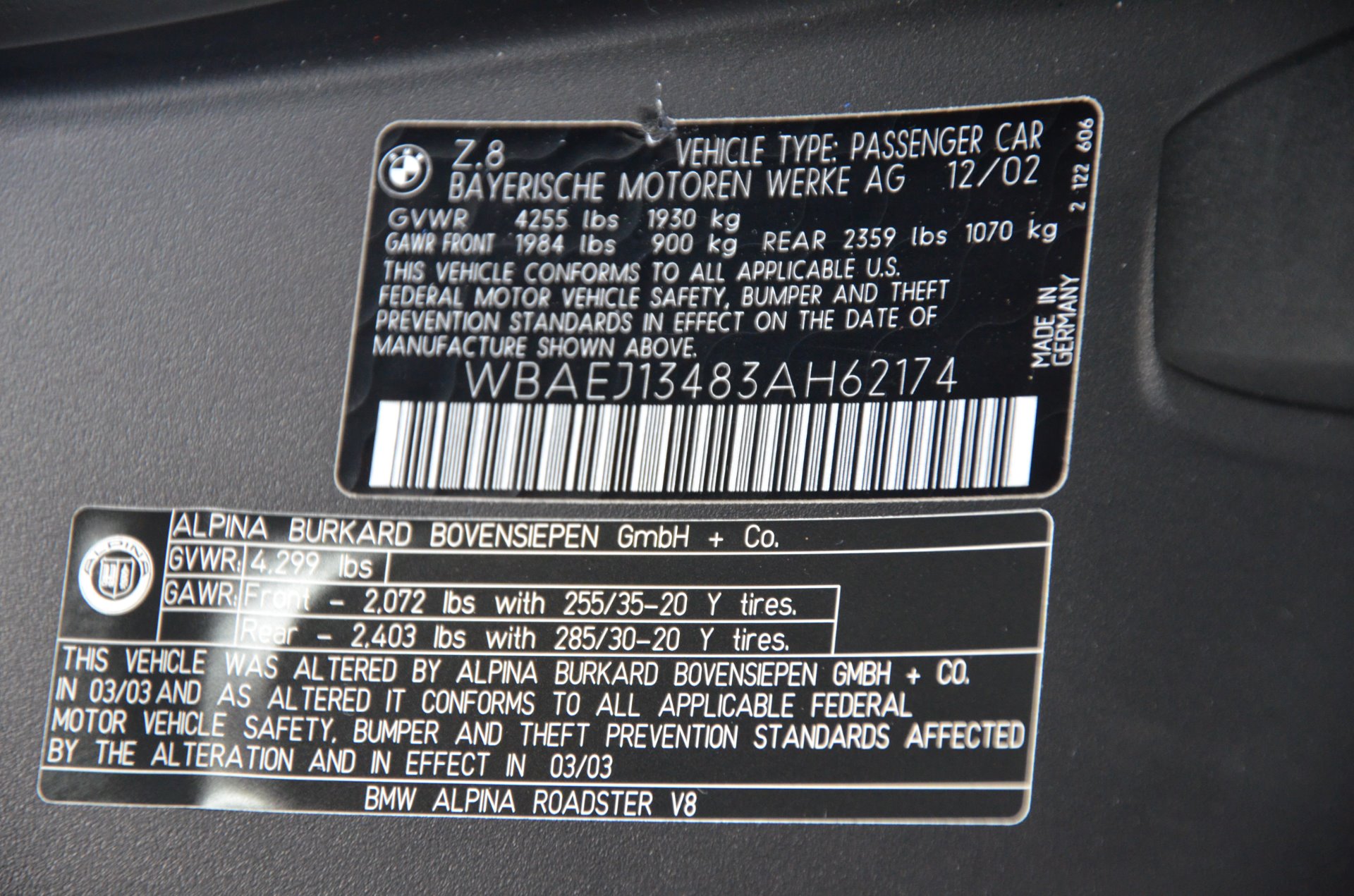 Used 2003 BMW Z8 Alpina | St. Petersburg, FL