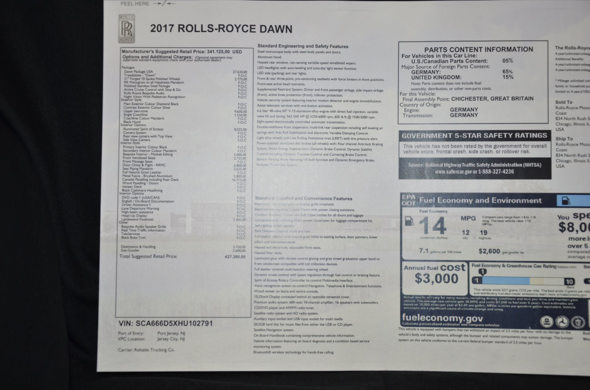 Used 2017 Rolls-Royce Dawn | St. Petersburg, FL
