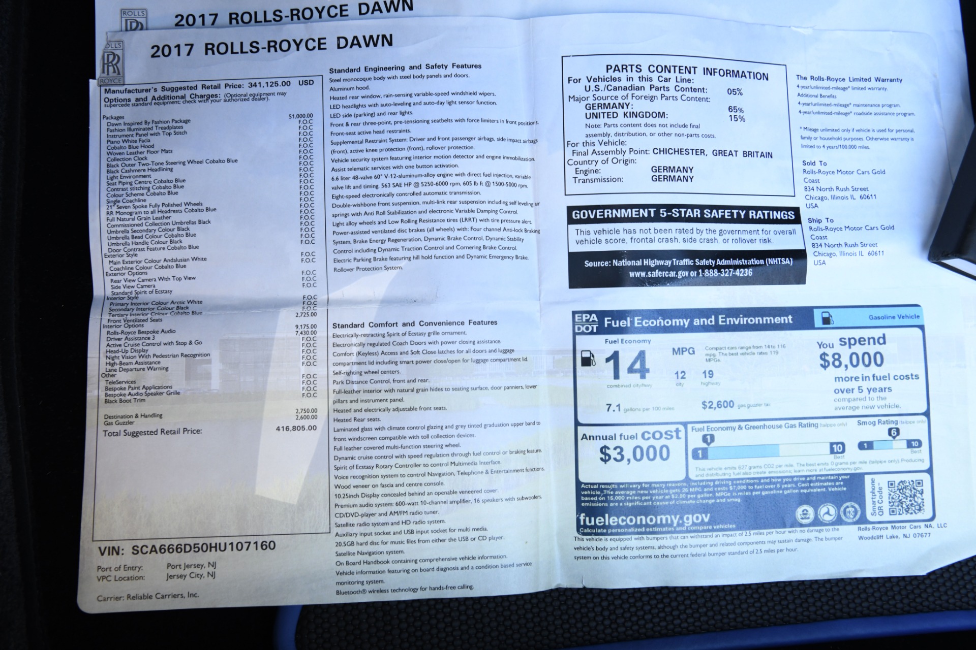 Used 2017 Rolls-Royce Dawn | St. Petersburg, FL