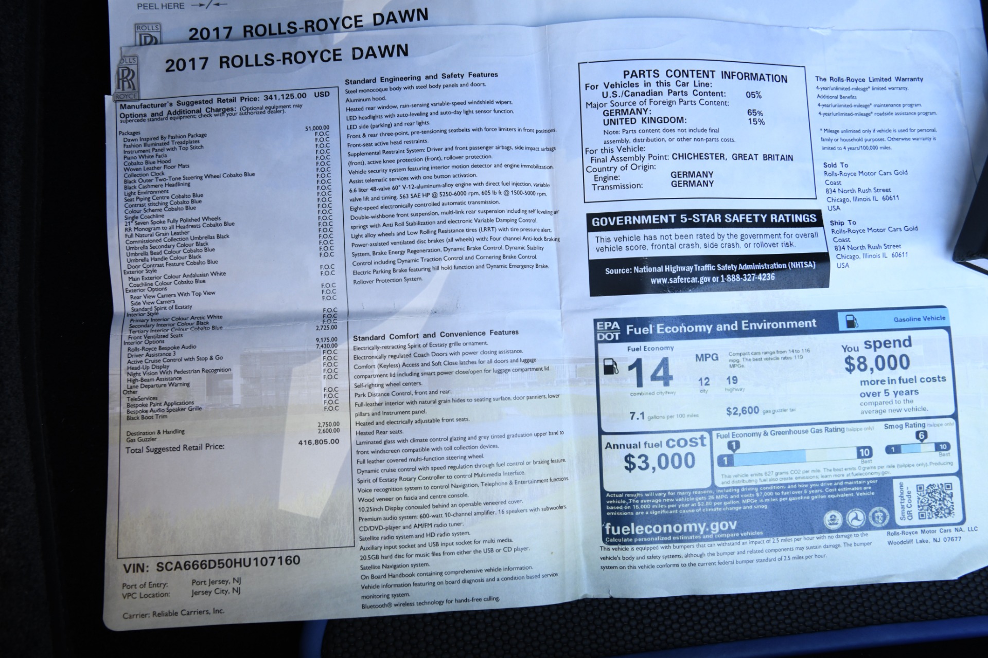 Used 2017 Rolls-Royce Dawn | St. Petersburg, FL