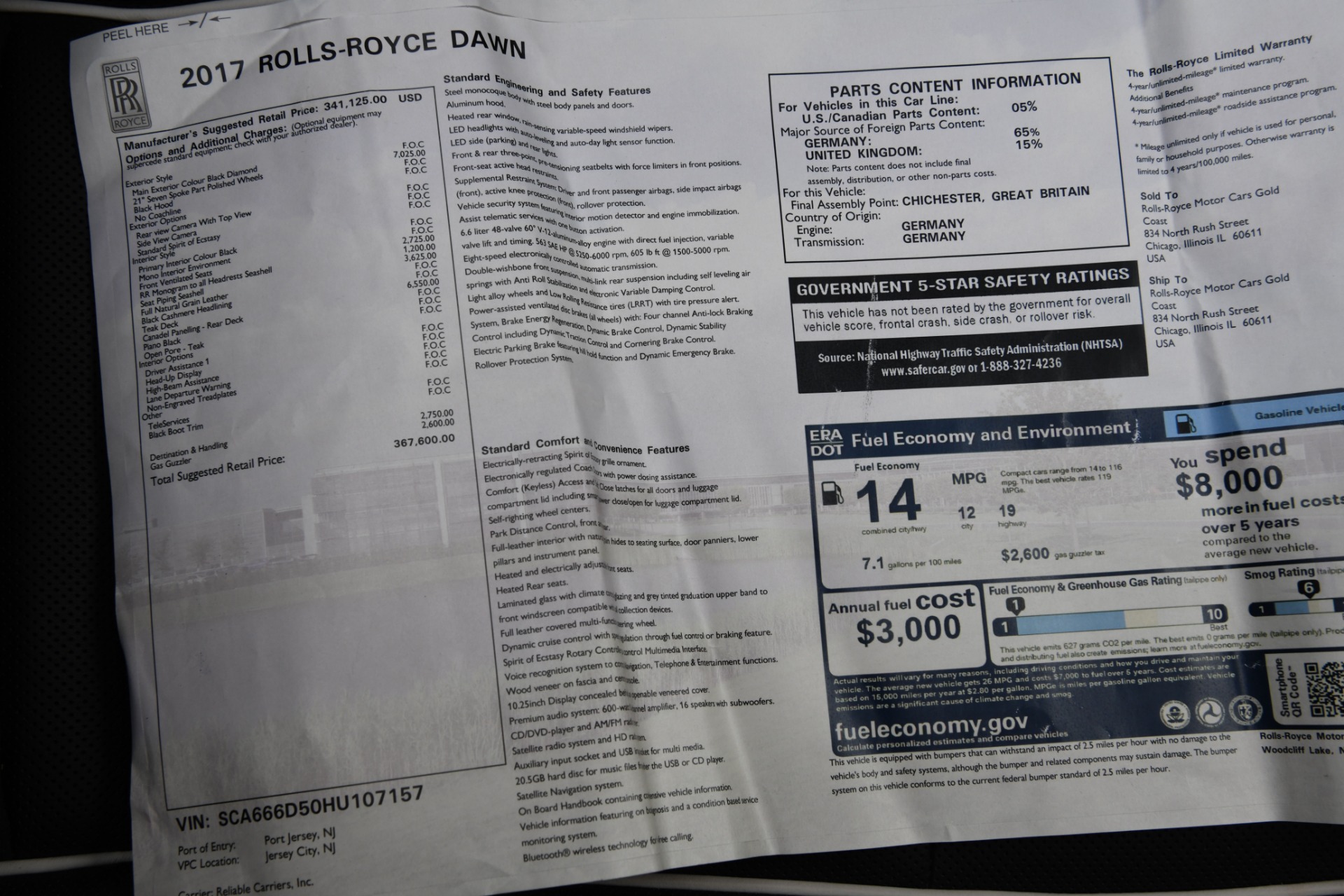 Used 2017 Rolls-Royce Dawn | St. Petersburg, FL