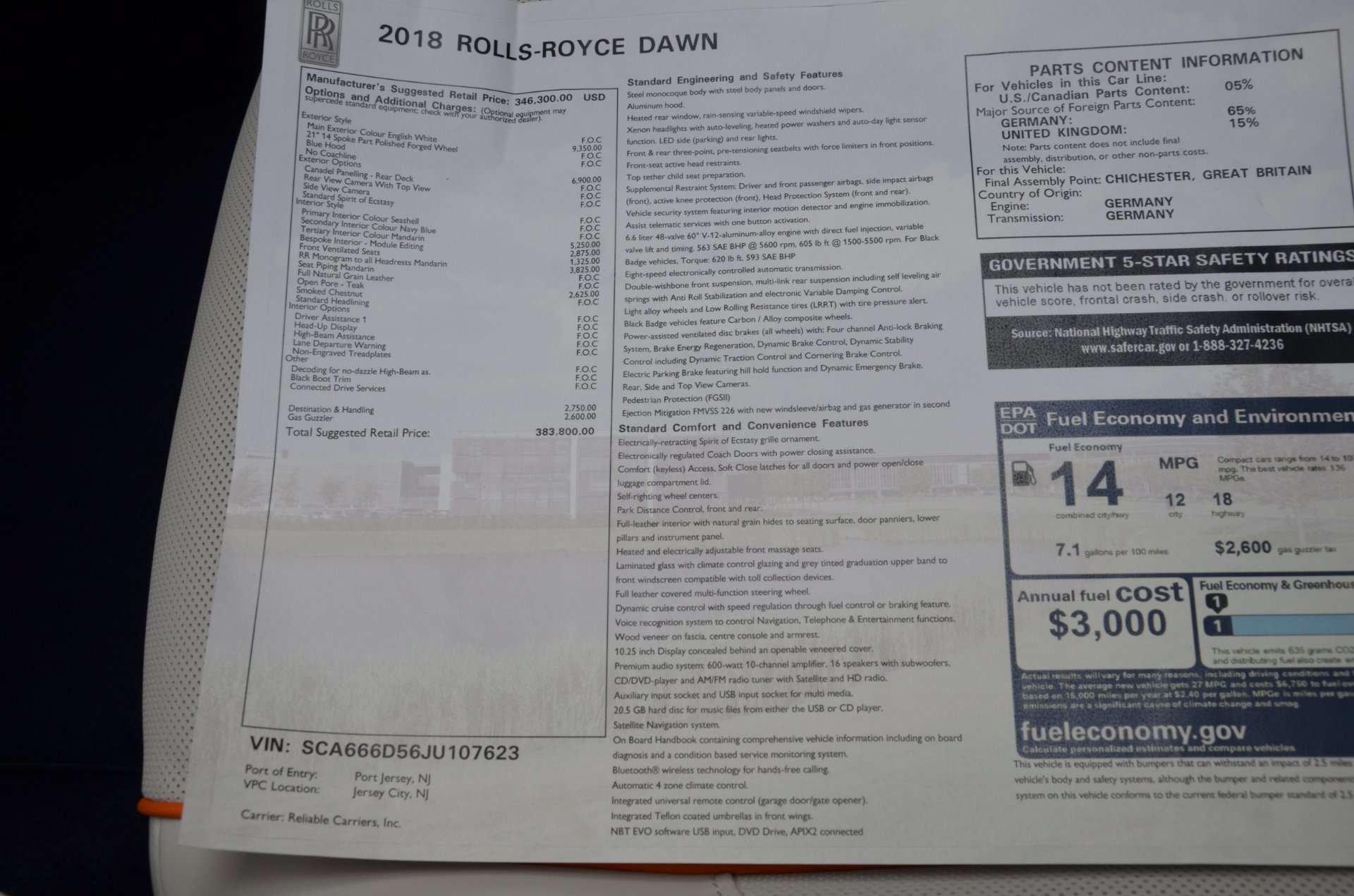 Used 2018 Rolls-Royce Dawn | St. Petersburg, FL