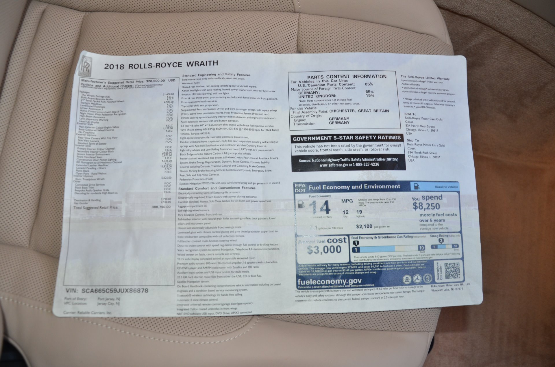 Used 2018 Rolls-Royce Wraith | St. Petersburg, FL