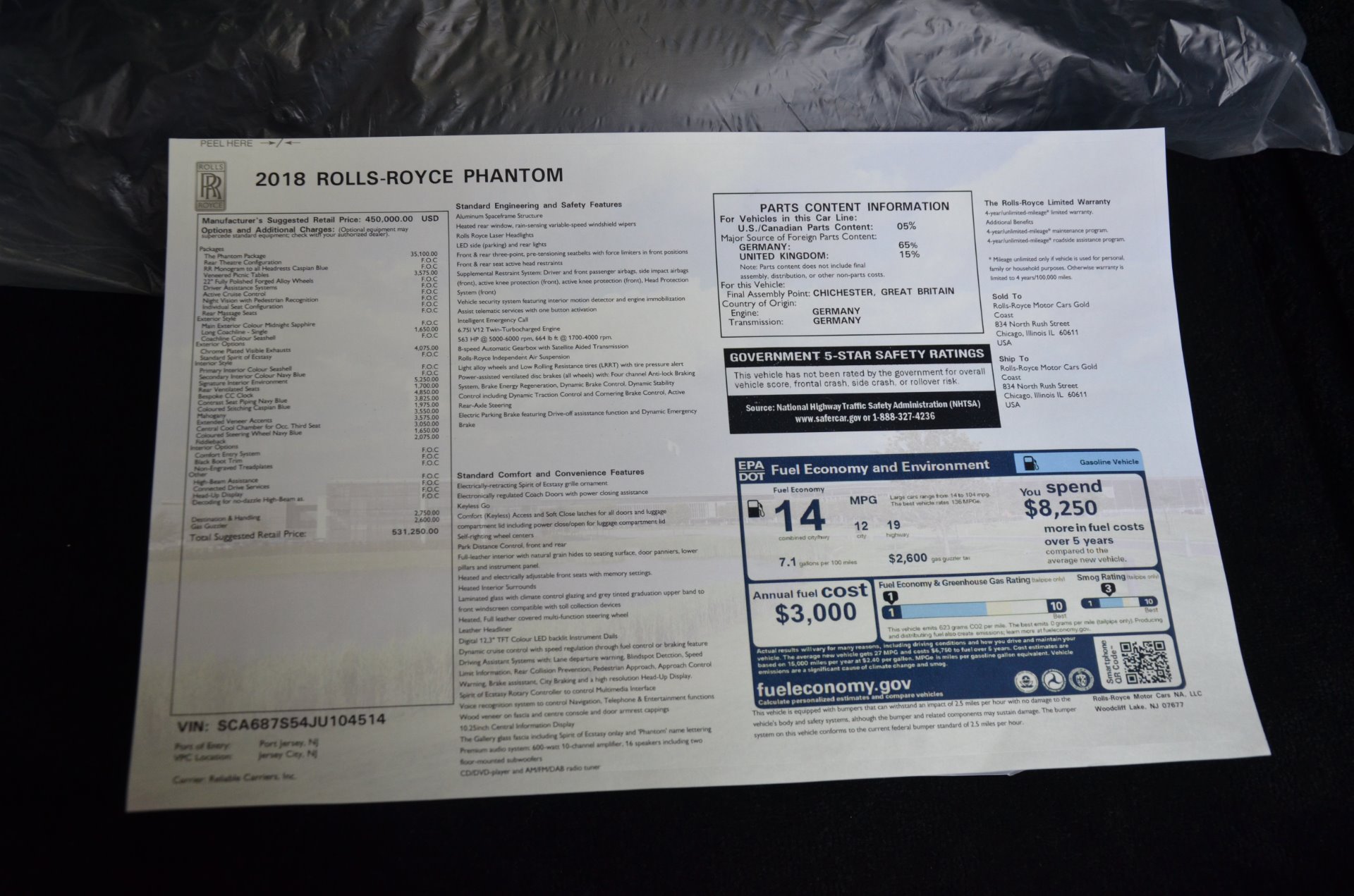 Used 2018 Rolls-Royce Phantom | St. Petersburg, FL