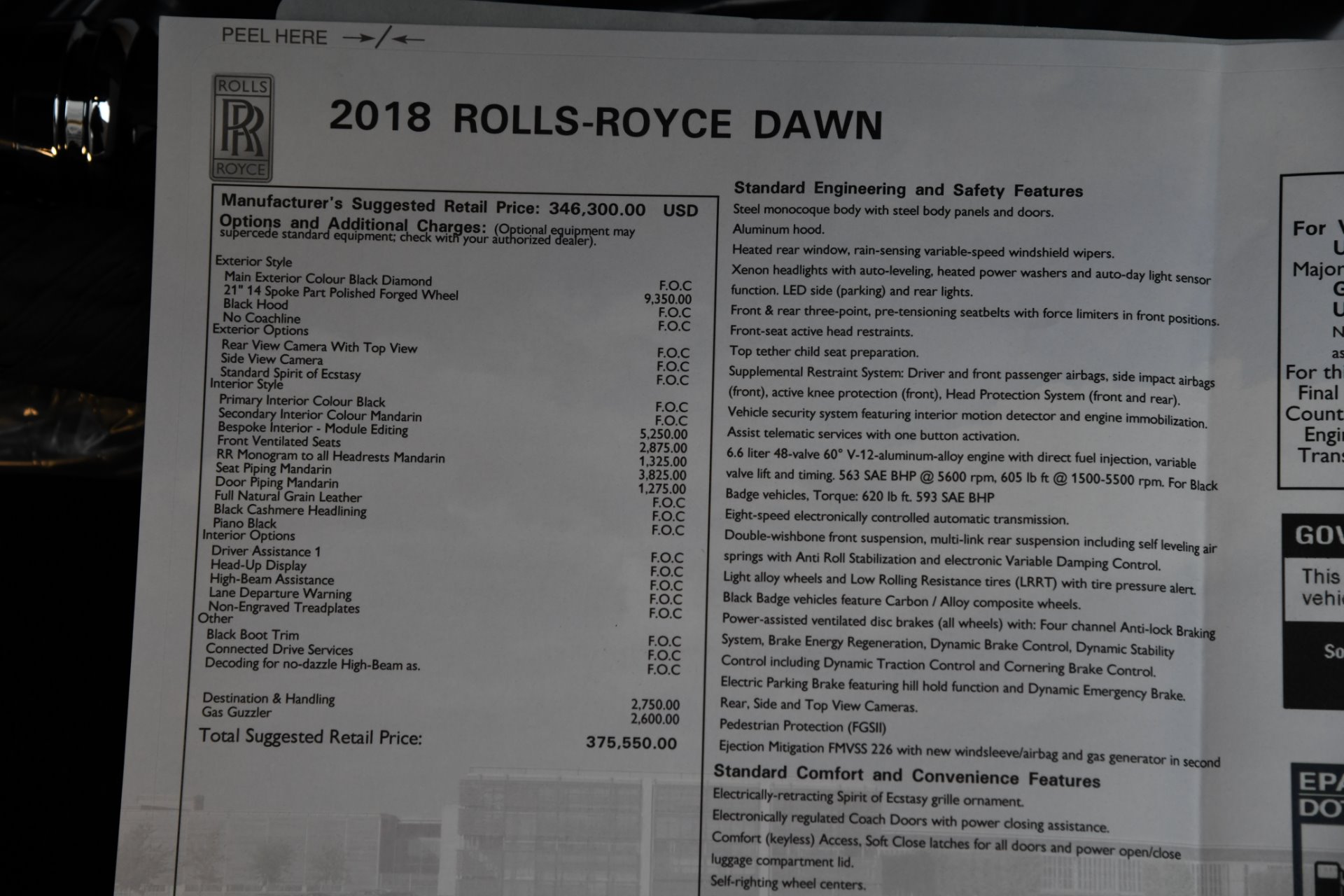 Used 2018 Rolls-Royce Dawn | St. Petersburg, FL