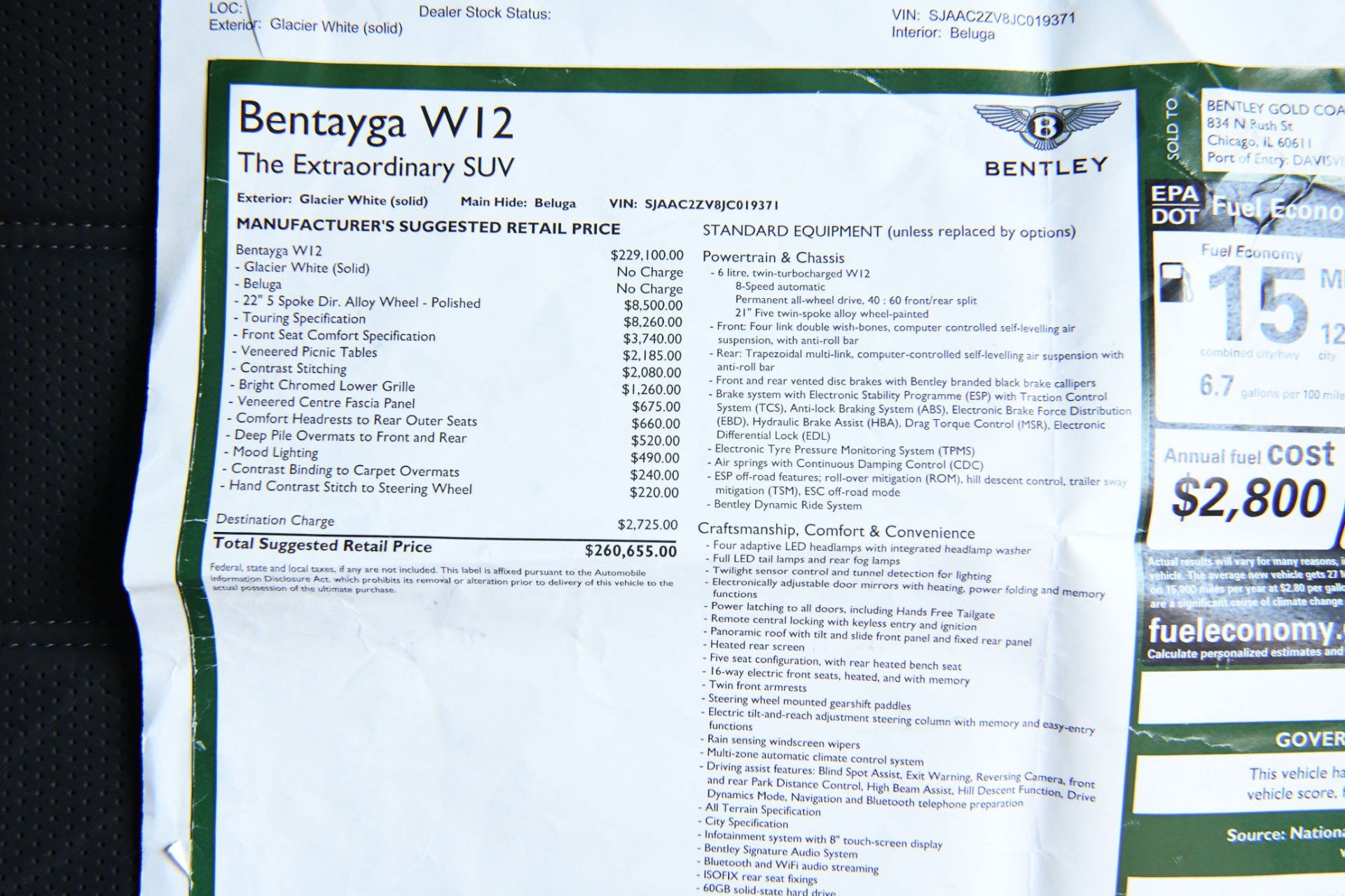 Used 2018 Bentley Bentayga W12 Signature Edition | St. Petersburg, FL