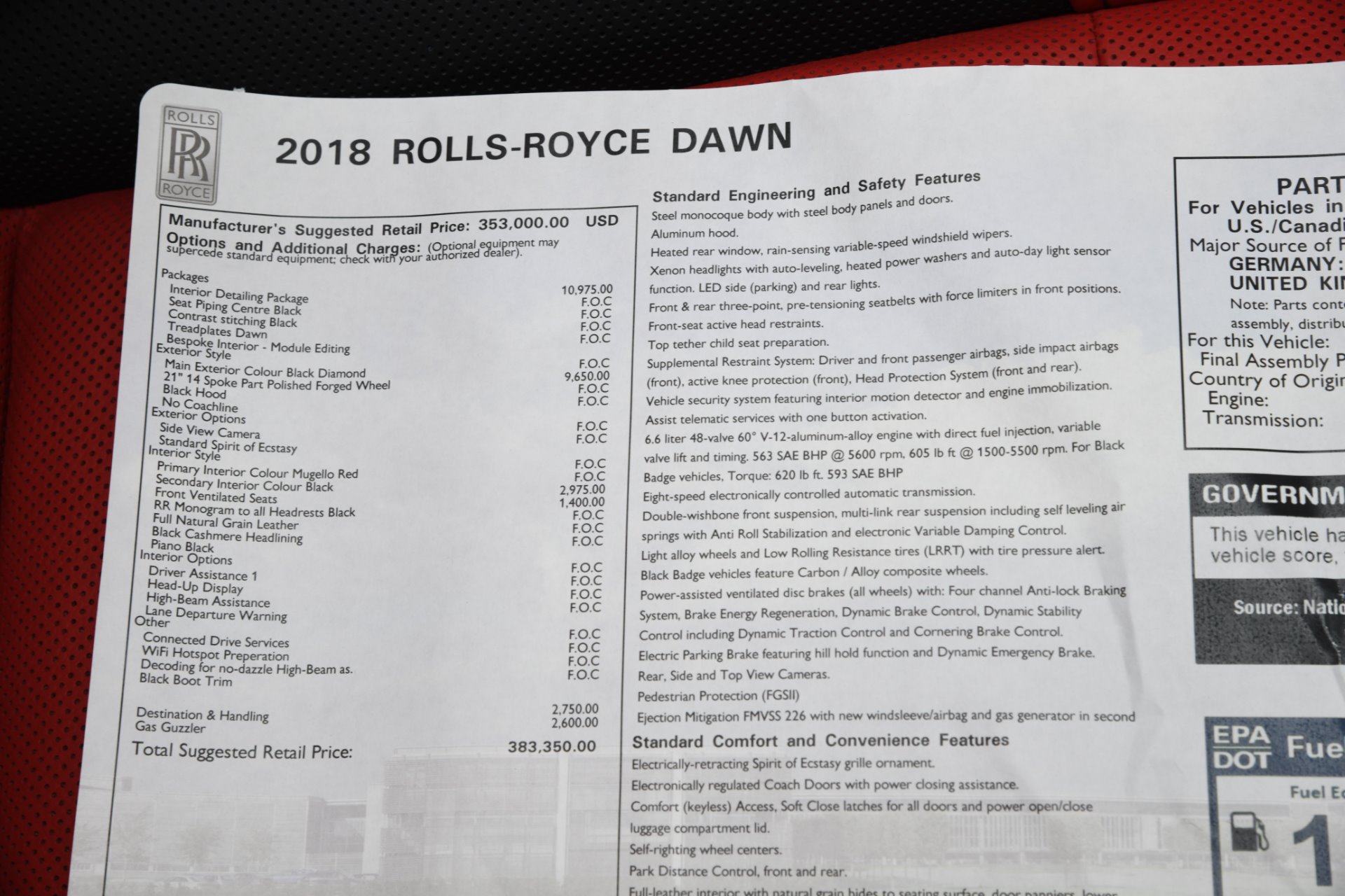 Used 2018 Rolls-Royce Dawn | St. Petersburg, FL