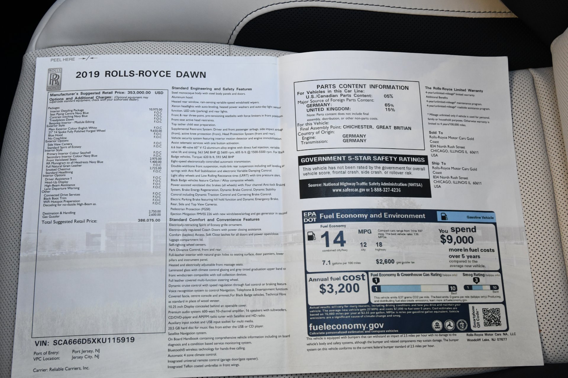 Used 2019 Rolls-Royce Dawn | St. Petersburg, FL