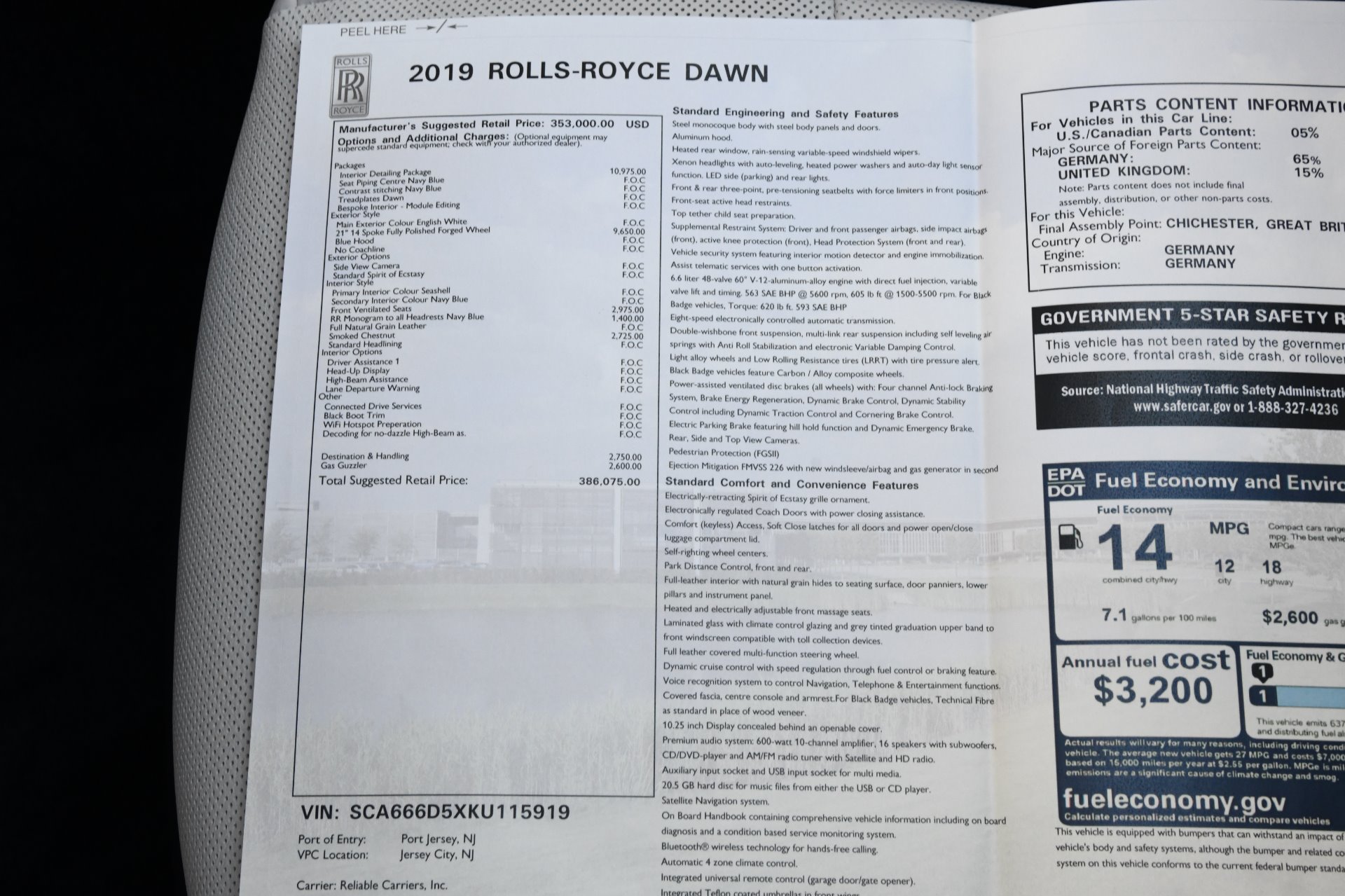 Used 2019 Rolls-Royce Dawn | St. Petersburg, FL