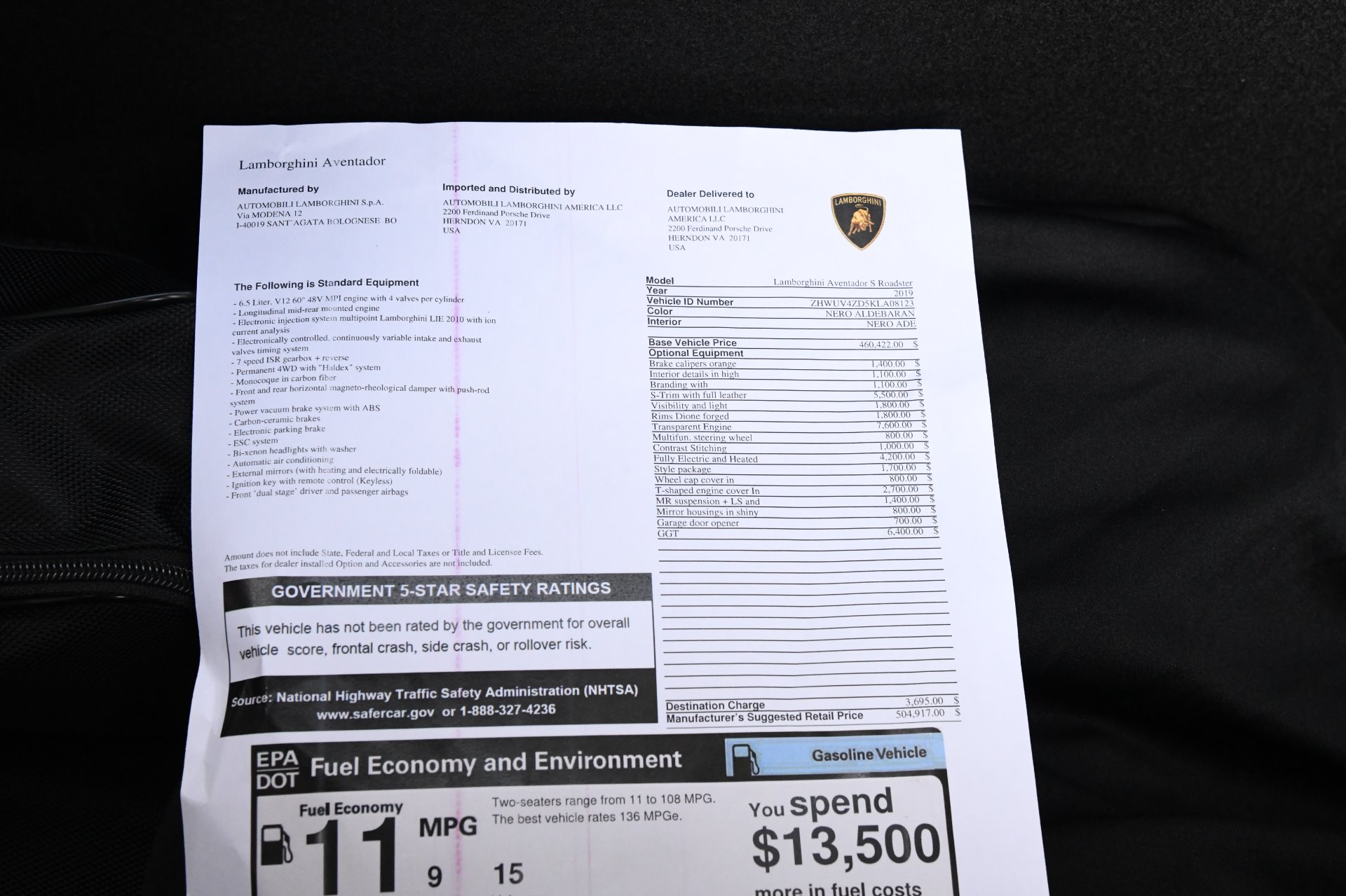 Used 2019 Lamborghini Aventador S Roadster LP 740-4 S | St. Petersburg, FL