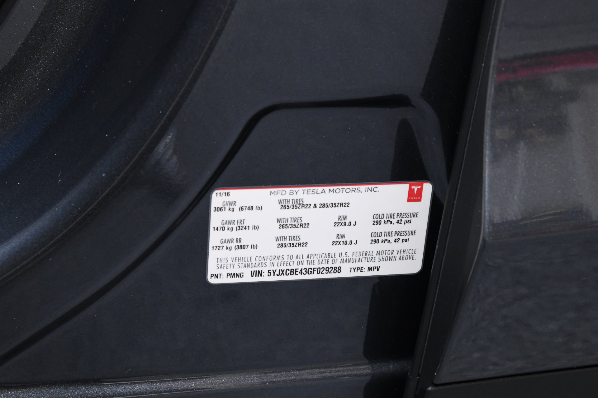 2016 Tesla Model X P100d Stock L605a For Sale Near Chicago