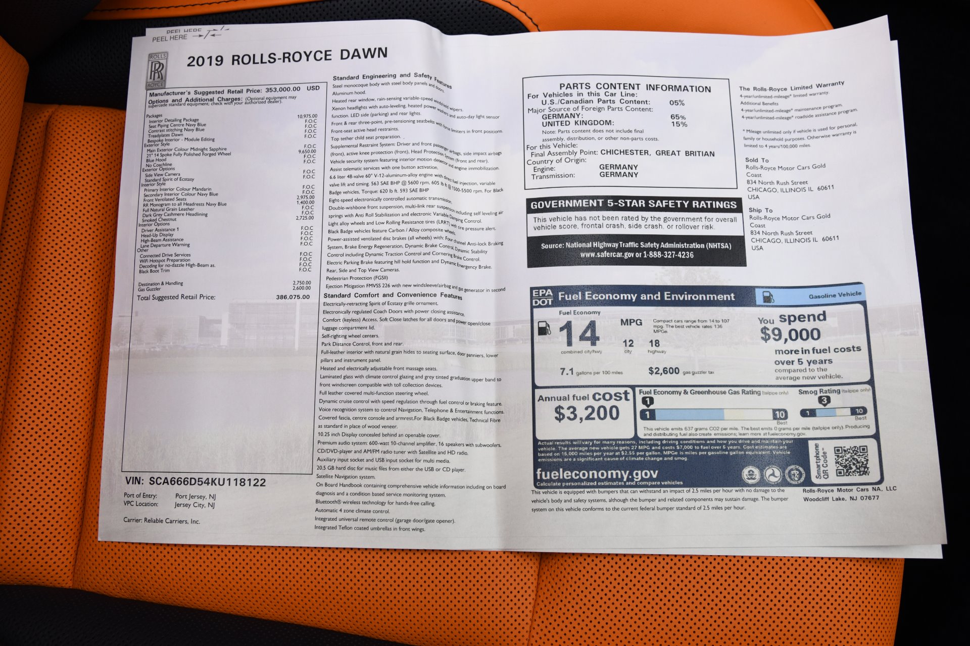 Used 2019 Rolls-Royce Dawn | St. Petersburg, FL