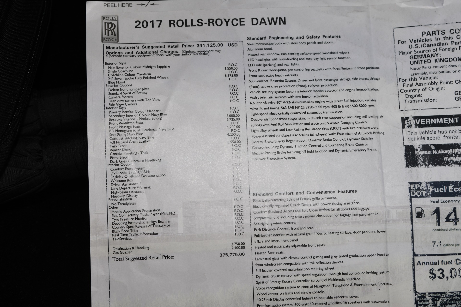 Used 2017 Rolls-Royce Dawn | St. Petersburg, FL