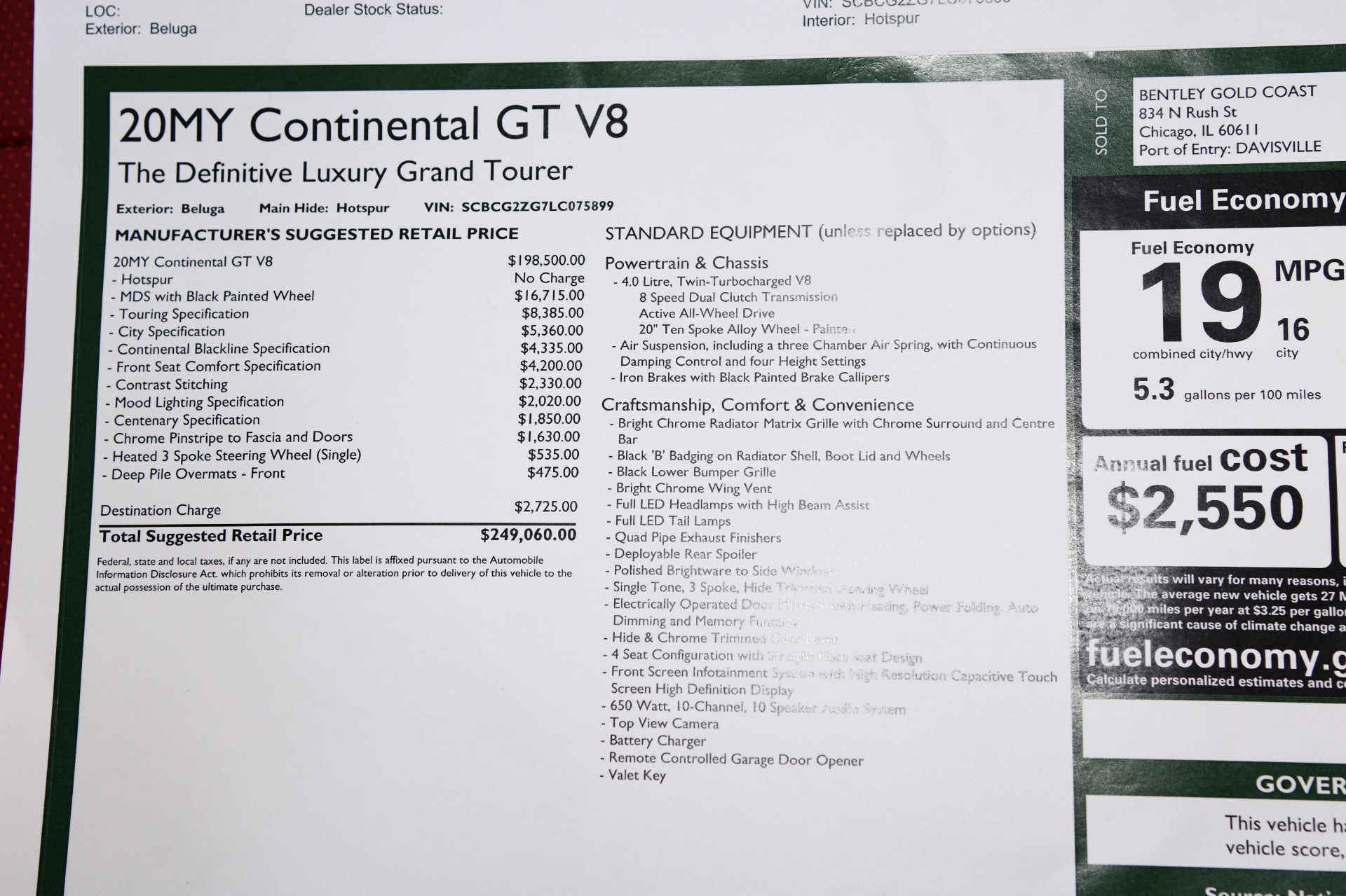 Used 2020 Bentley Continental GT V8 GT V8 | St. Petersburg, FL
