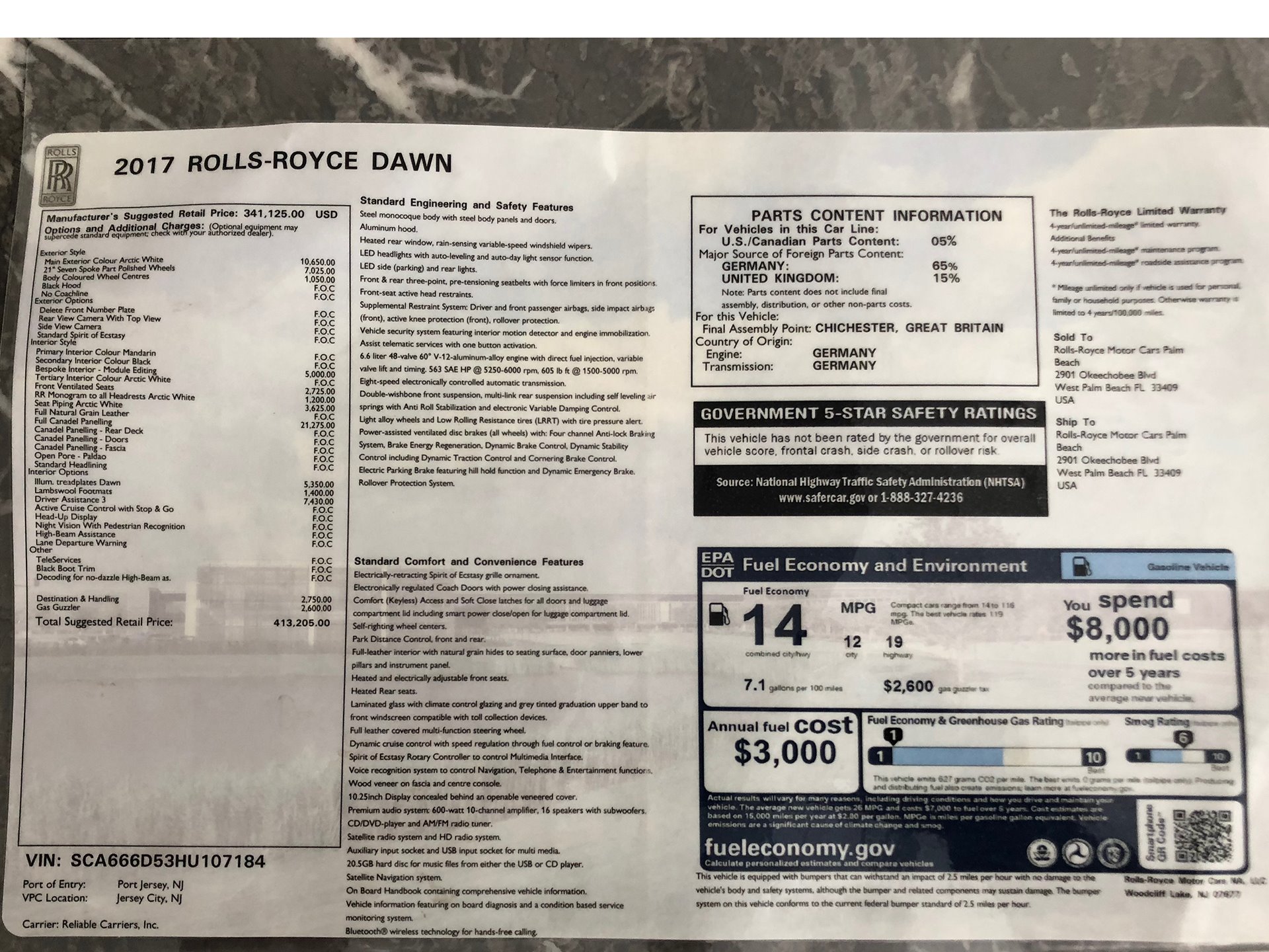Used 2017 Rolls-Royce Dawn | St. Petersburg, FL