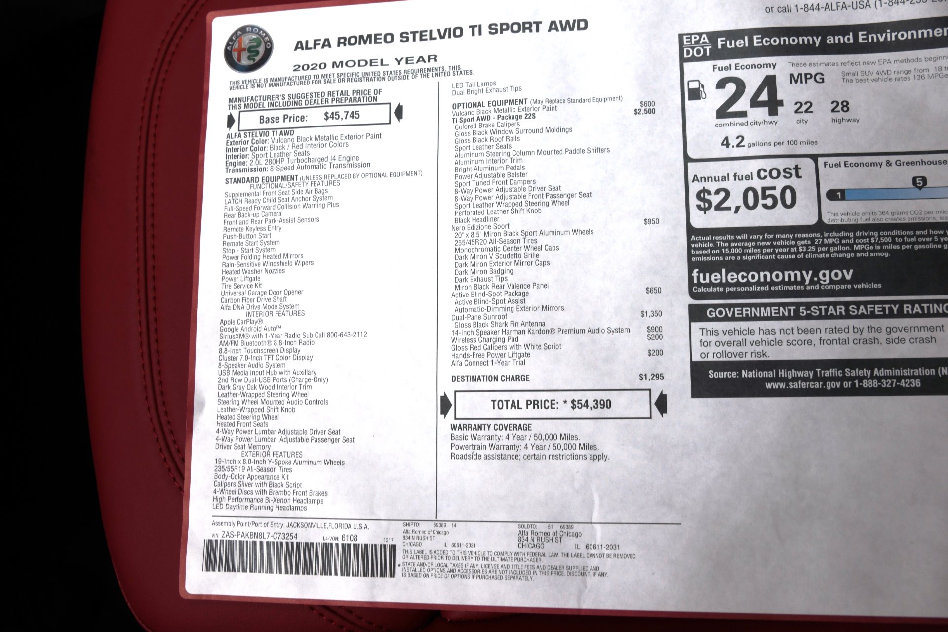 New 2020 Alfa Romeo Stelvio Ti Sport Ti | St. Petersburg, FL