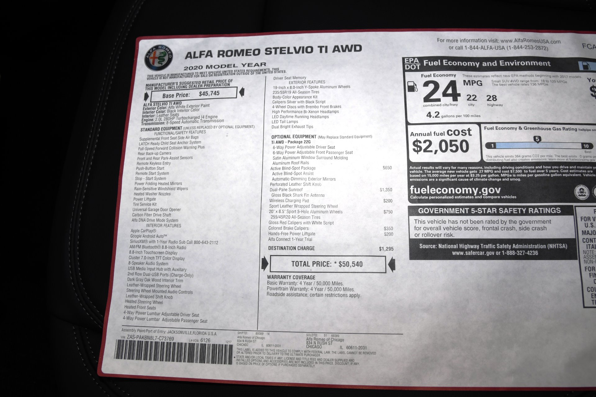 New 2020 Alfa Romeo Stelvio TI Ti | St. Petersburg, FL