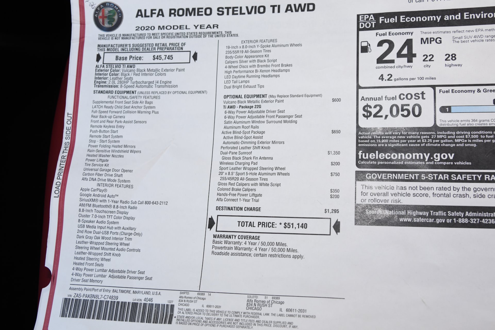 New 2020 Alfa Romeo Stelvio TI Ti | St. Petersburg, FL