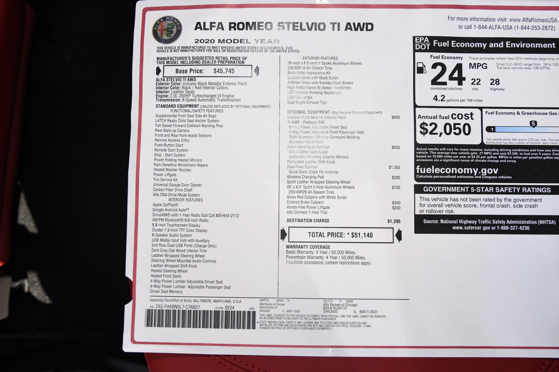 New 2020 Alfa Romeo Stelvio Ti | St. Petersburg, FL