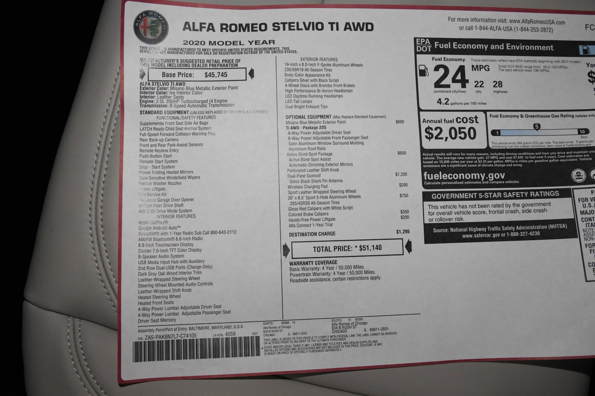 New 2020 Alfa Romeo Stelvio Ti | St. Petersburg, FL