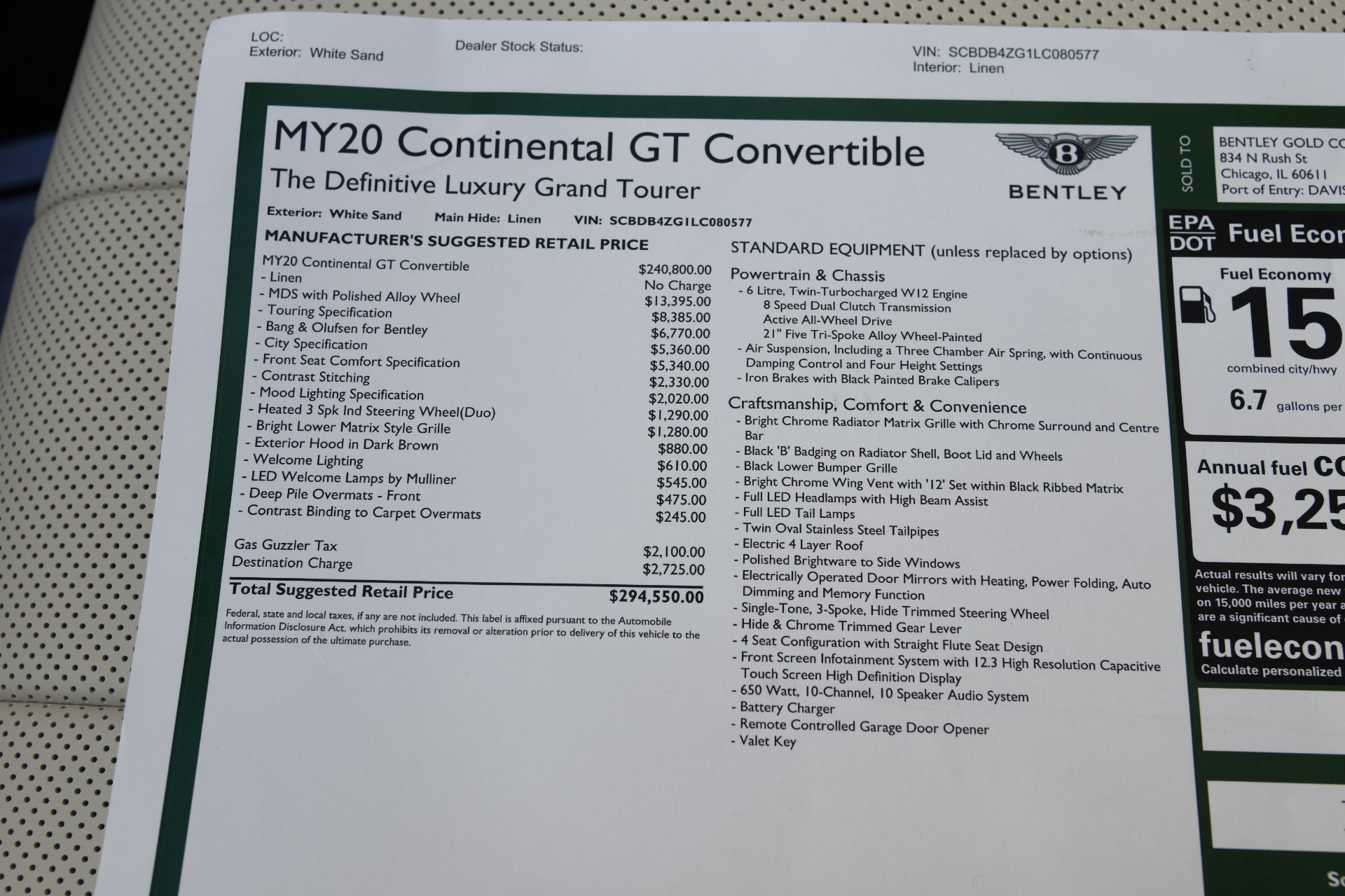 Used 2020 Bentley Continental GT Convertible GT | St. Petersburg, FL