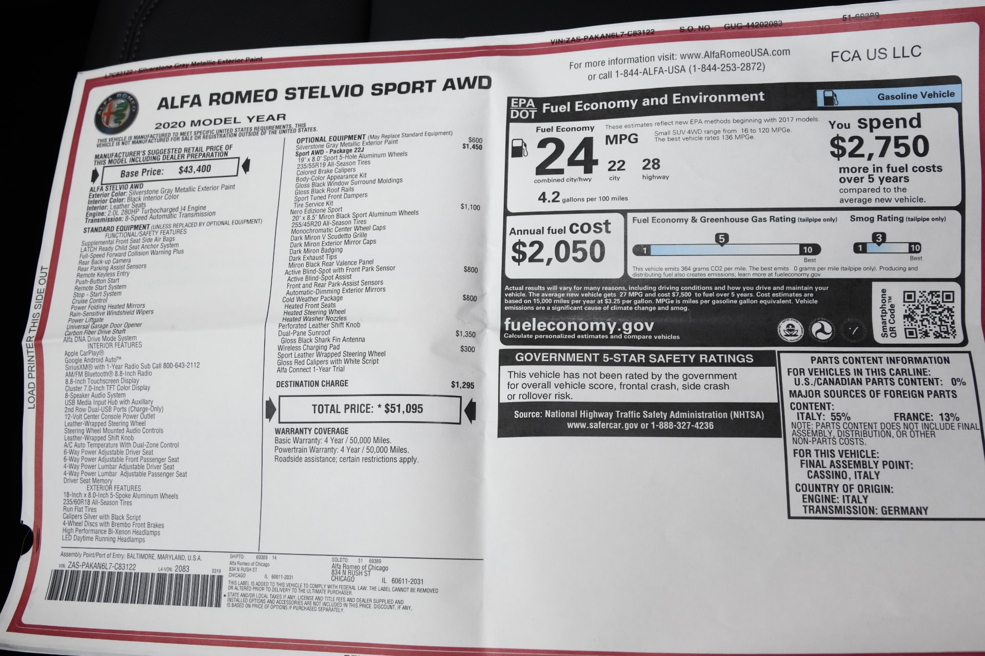 Used 2020 Alfa Romeo Stelvio Sport Sport | St. Petersburg, FL