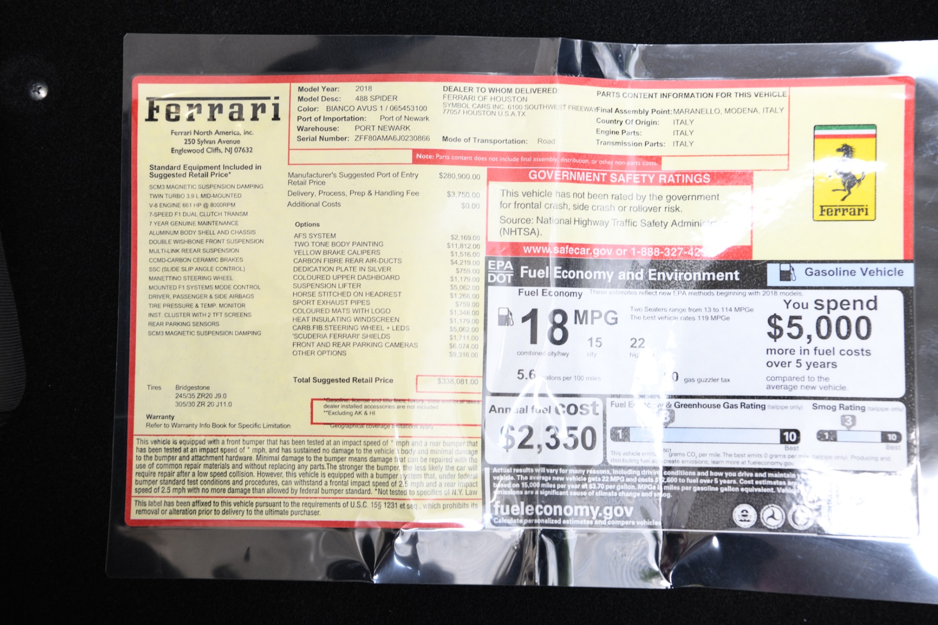 Used 2018 Ferrari 488 Spider | St. Petersburg, FL