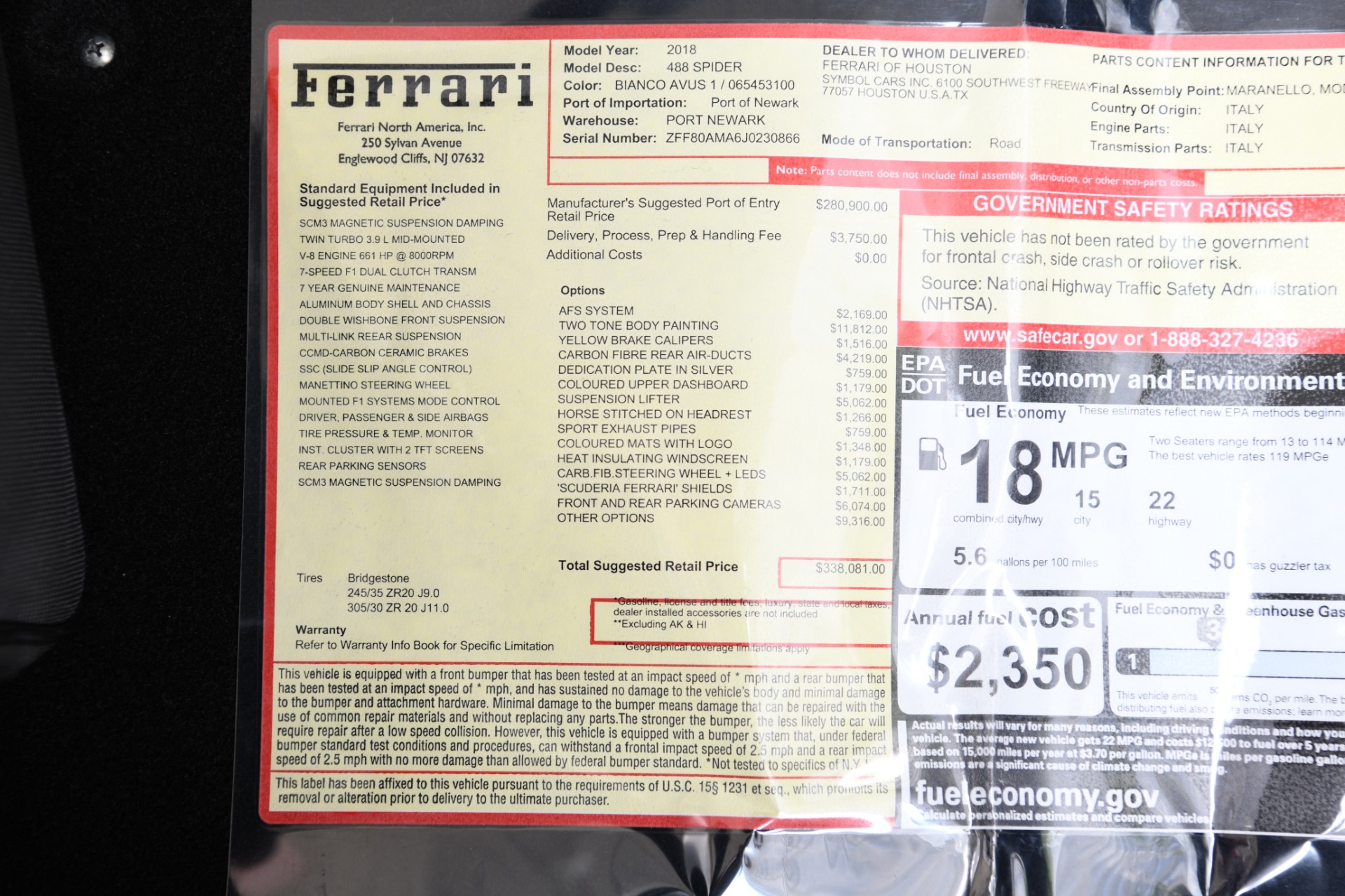 Used 2018 Ferrari 488 Spider | St. Petersburg, FL
