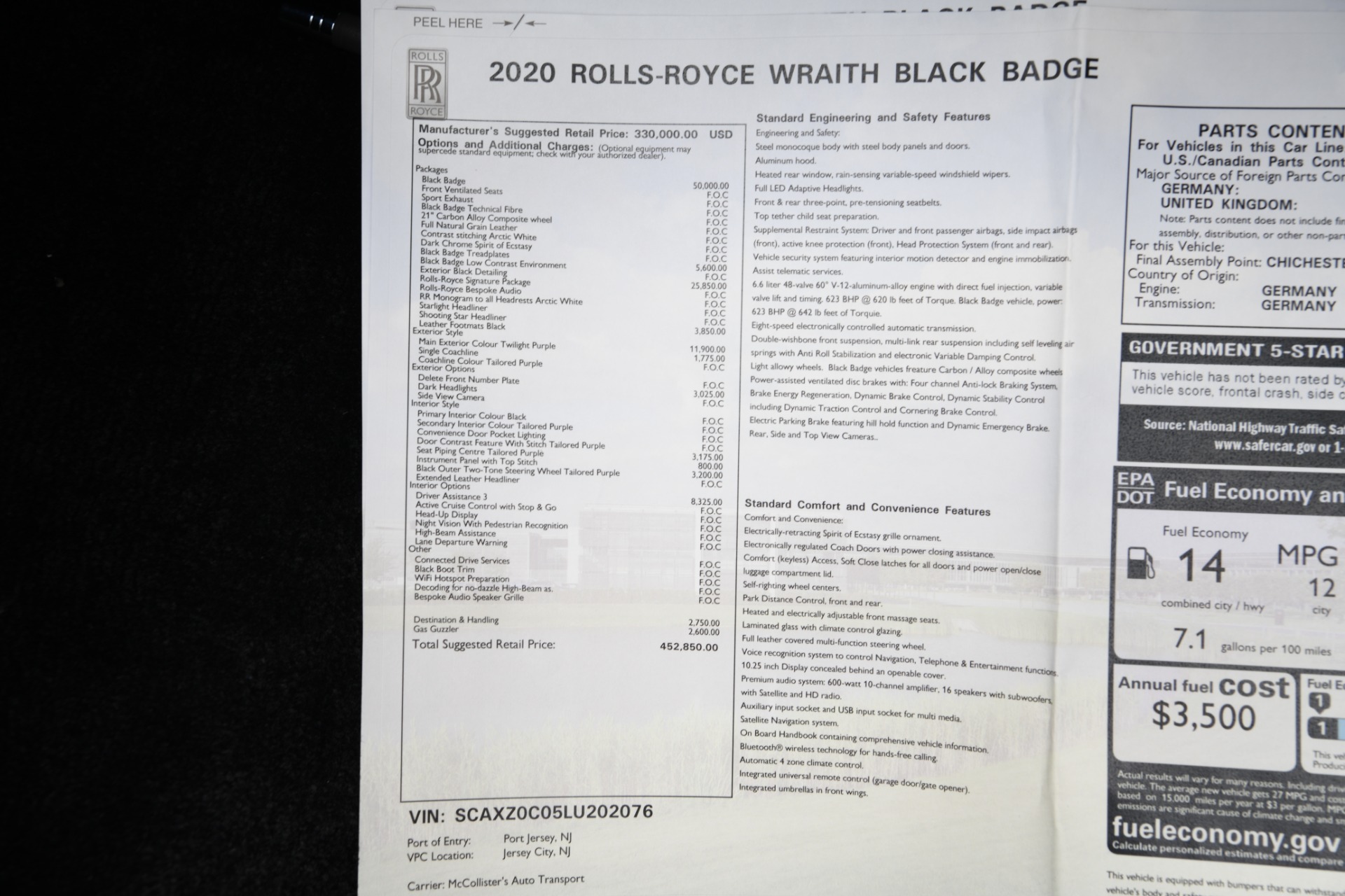 New 2020 Rolls-Royce Wraith | St. Petersburg, FL