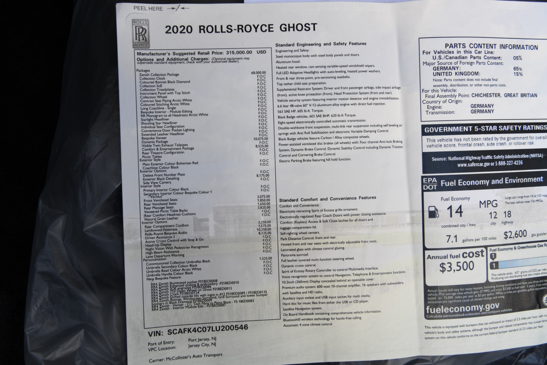 New 2020 Rolls-Royce Ghost Zenith Collection | St. Petersburg, FL