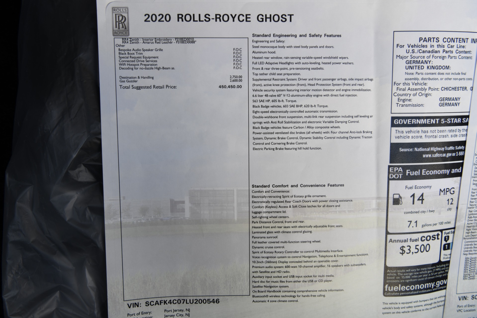 New 2020 Rolls-Royce Ghost Zenith Collection | St. Petersburg, FL
