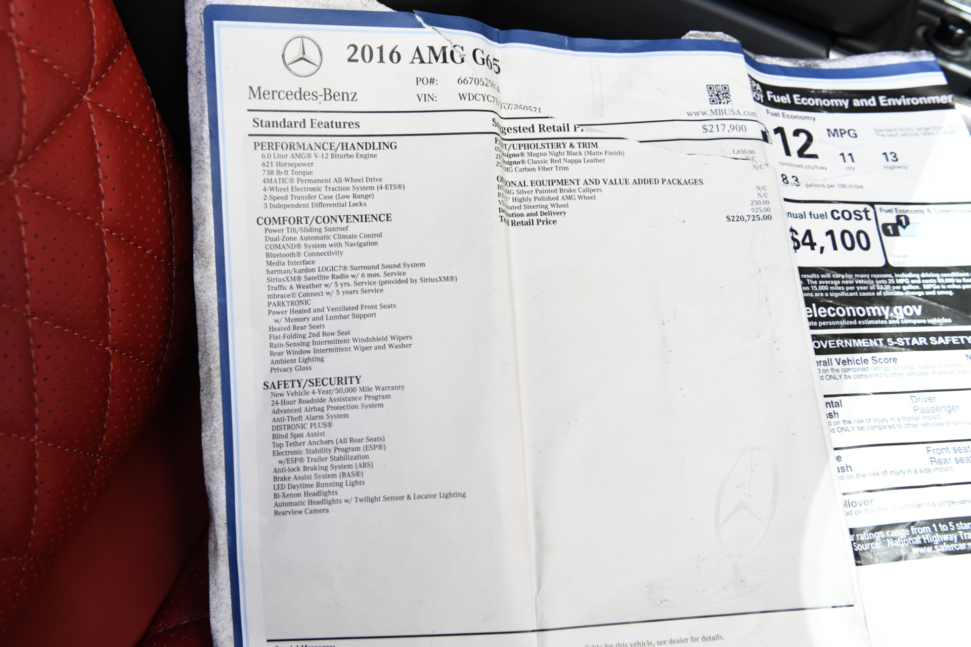 Used 2016 Mercedes-Benz G-Class AMG G 65 | St. Petersburg, FL