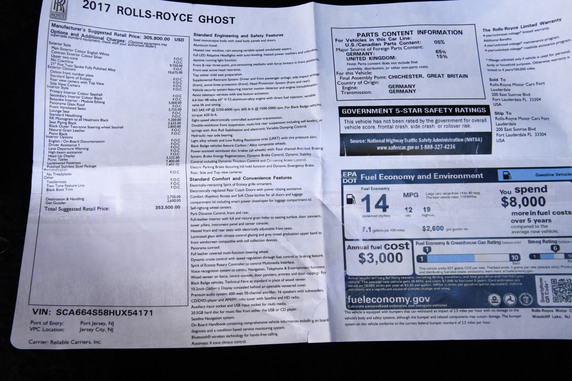 Used 2017 Rolls-Royce Ghost | St. Petersburg, FL