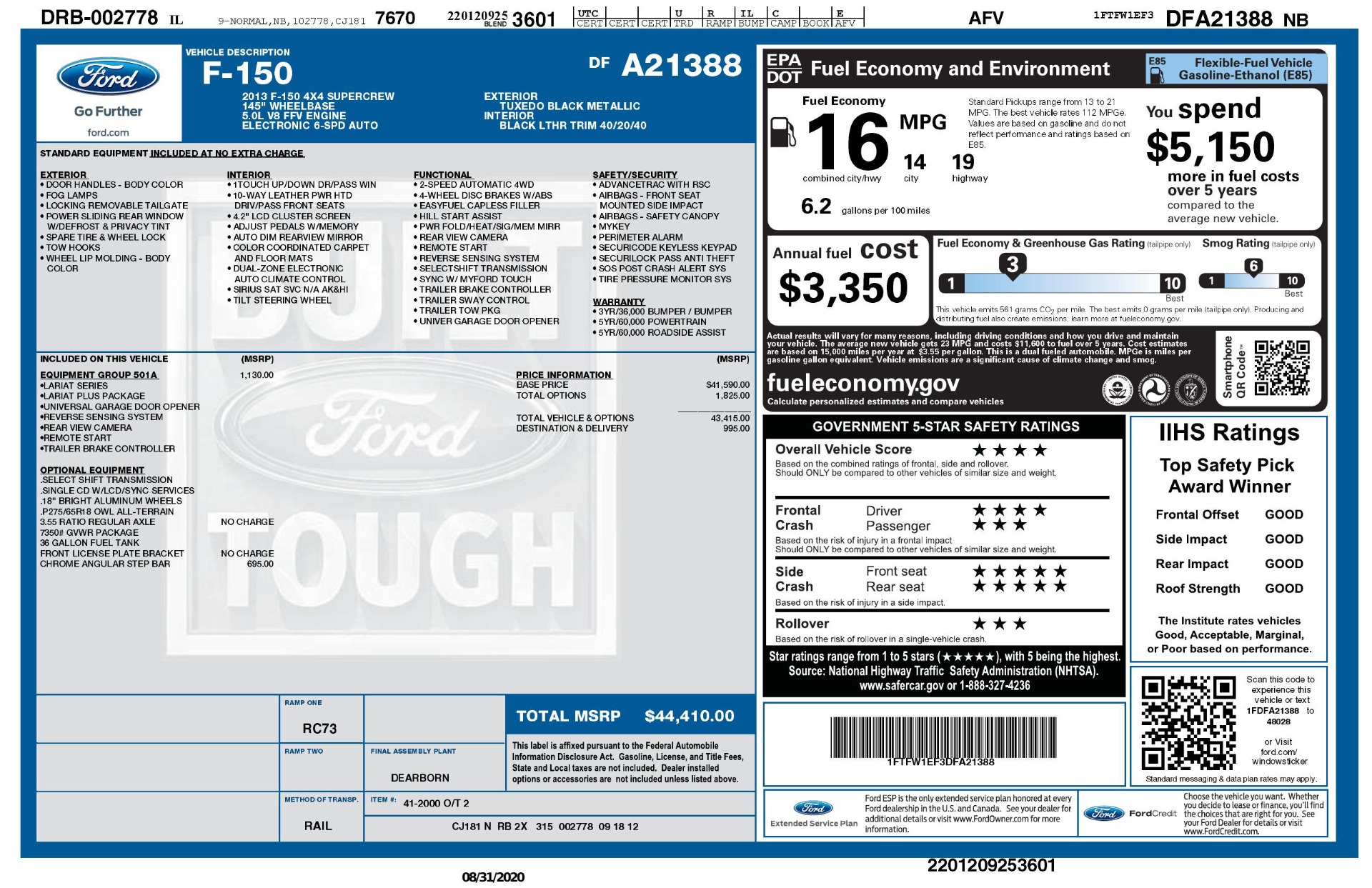 Used 2013 Ford F-150 4x4 SUPERCREW Lariat Plus | St. Petersburg, FL