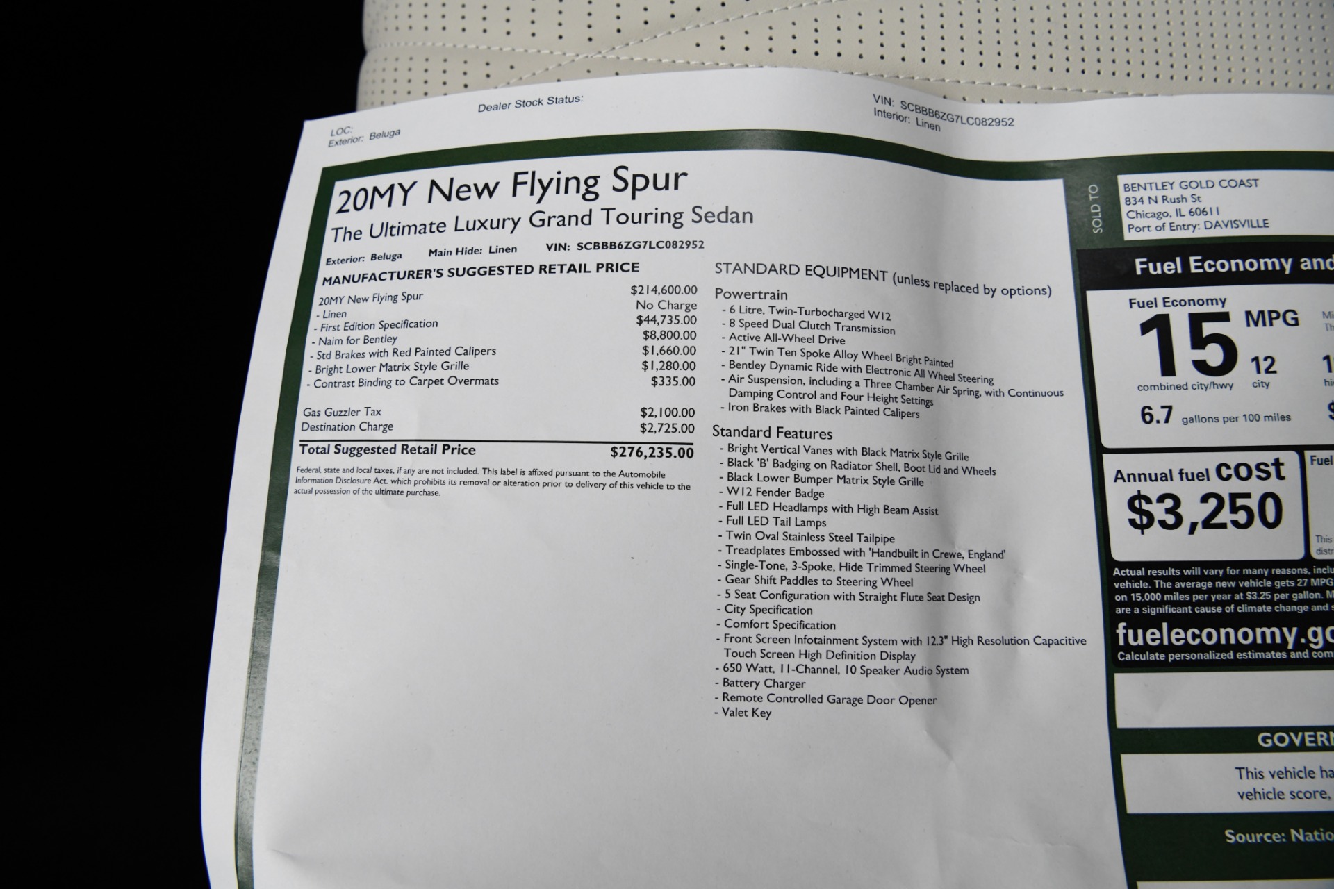 Used 2020 Bentley Flying Spur W12 W12 | St. Petersburg, FL