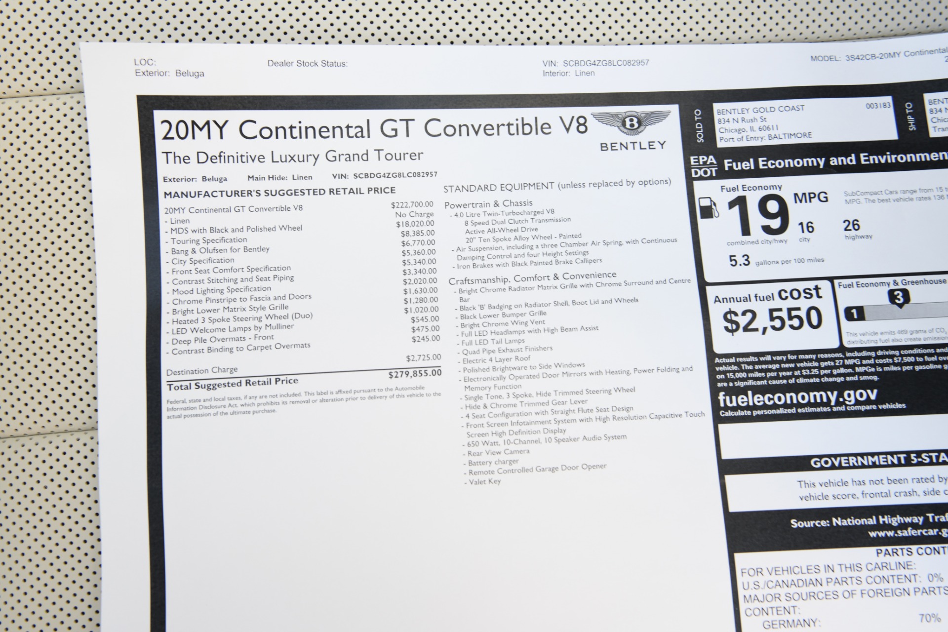 New 2020 Bentley Continental GTC V8 GT V8 | St. Petersburg, FL