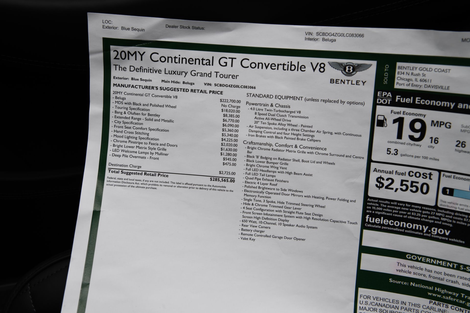 New 2020 Bentley Continental GTC Convertible GTC V8 | St. Petersburg, FL
