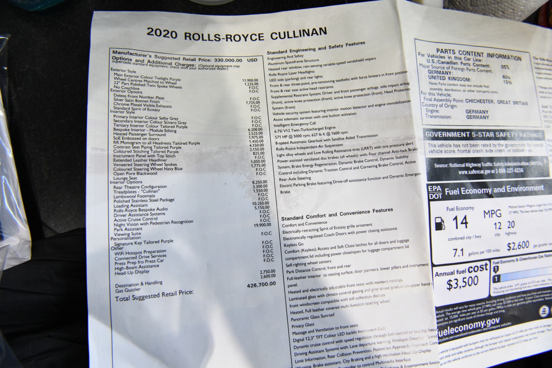 Used 2020 Rolls-Royce Cullinan | St. Petersburg, FL