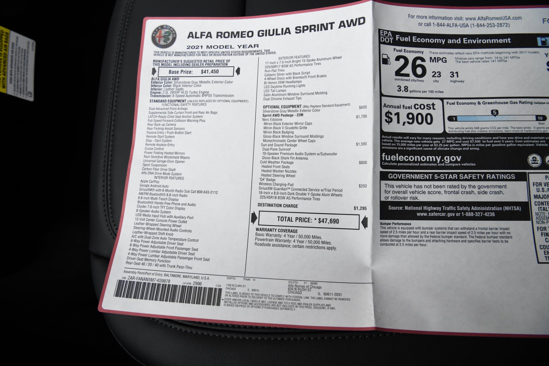 New 2021 Alfa Romeo Giulia Sprint | St. Petersburg, FL