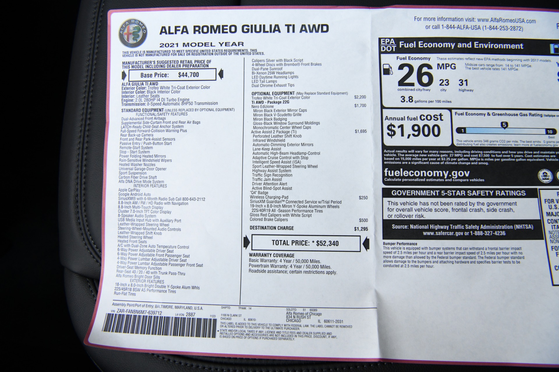 New 2021 Alfa Romeo Giulia Ti | St. Petersburg, FL