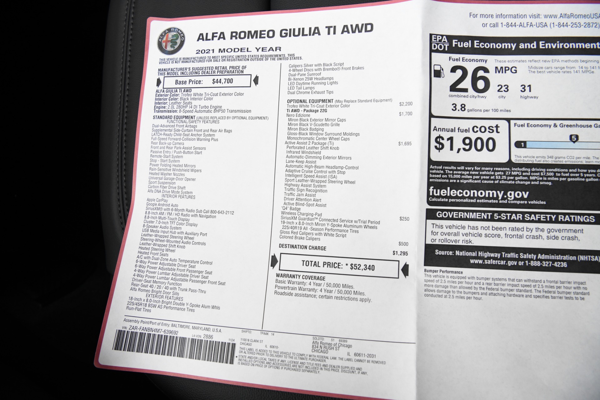 New 2021 Alfa Romeo Giulia Ti | St. Petersburg, FL