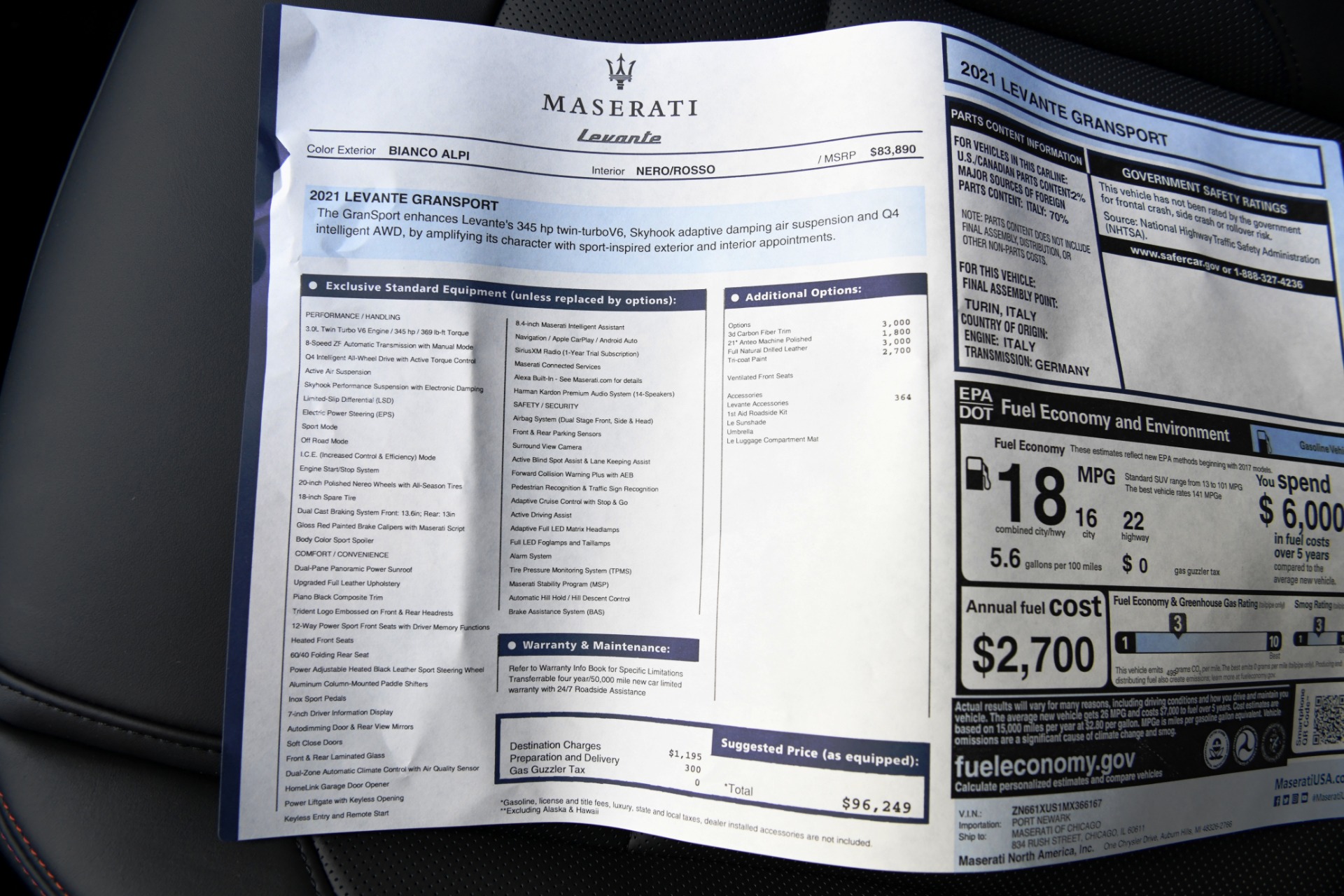 New 2021 Maserati Levante GranSport | St. Petersburg, FL