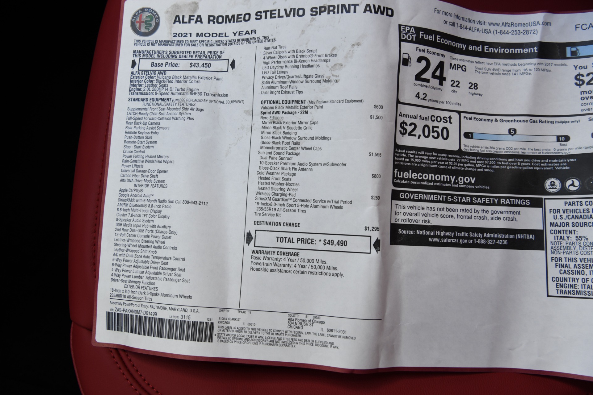 New 2021 Alfa Romeo Stelvio Sprint | St. Petersburg, FL
