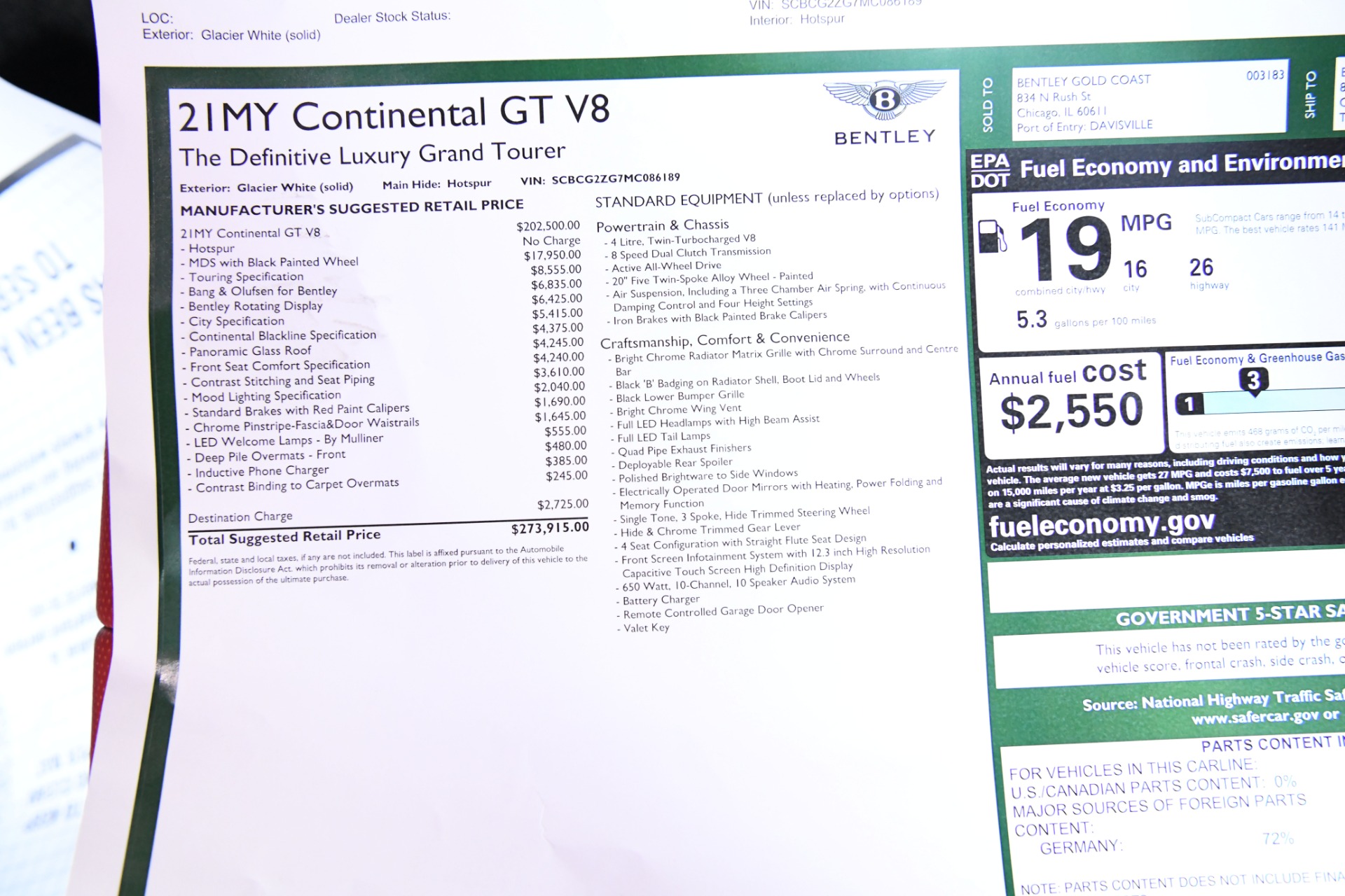 New 2021 Bentley continental GT V8 | St. Petersburg, FL