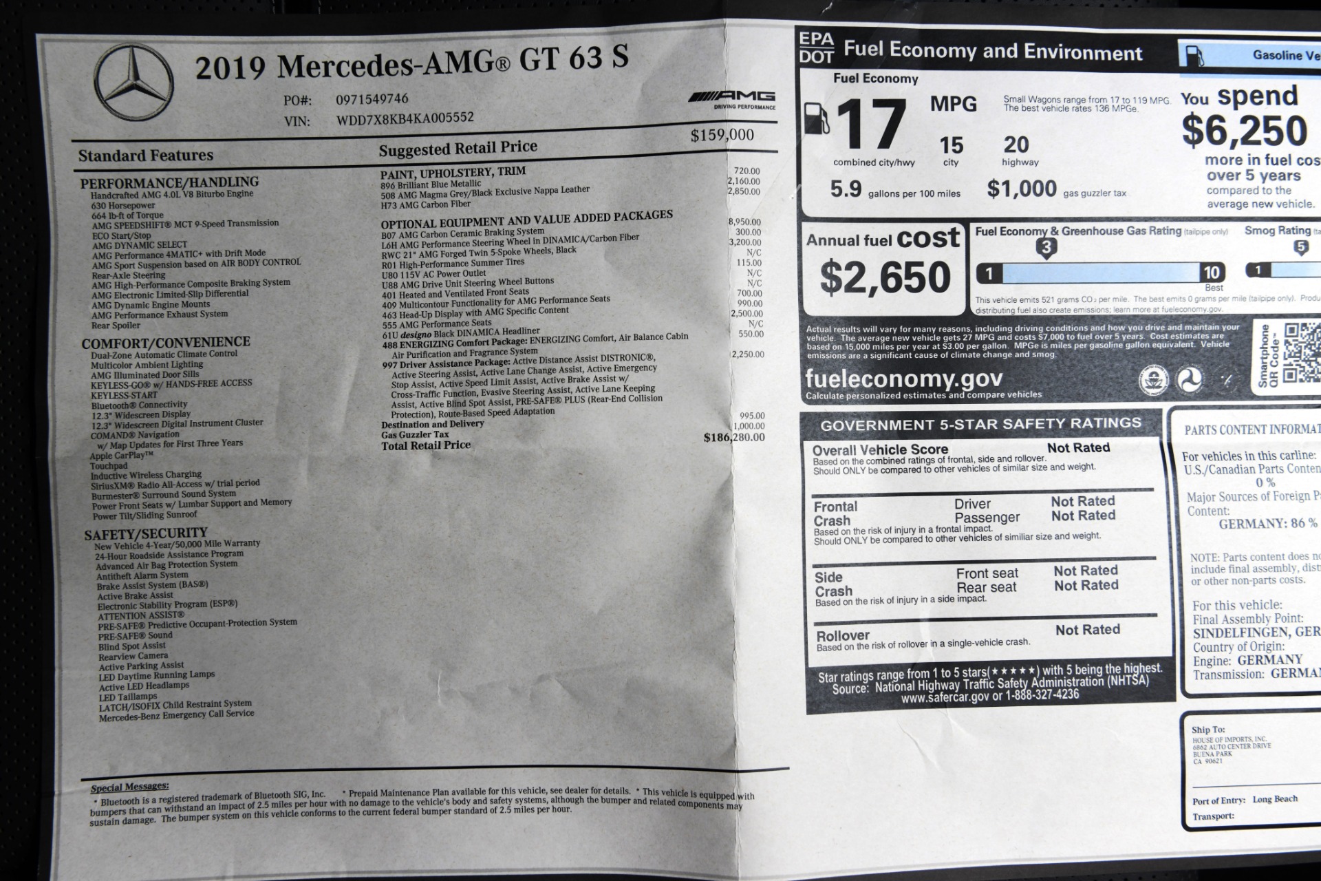 Used 2019 Mercedes-Benz AMG GT 63 S | St. Petersburg, FL