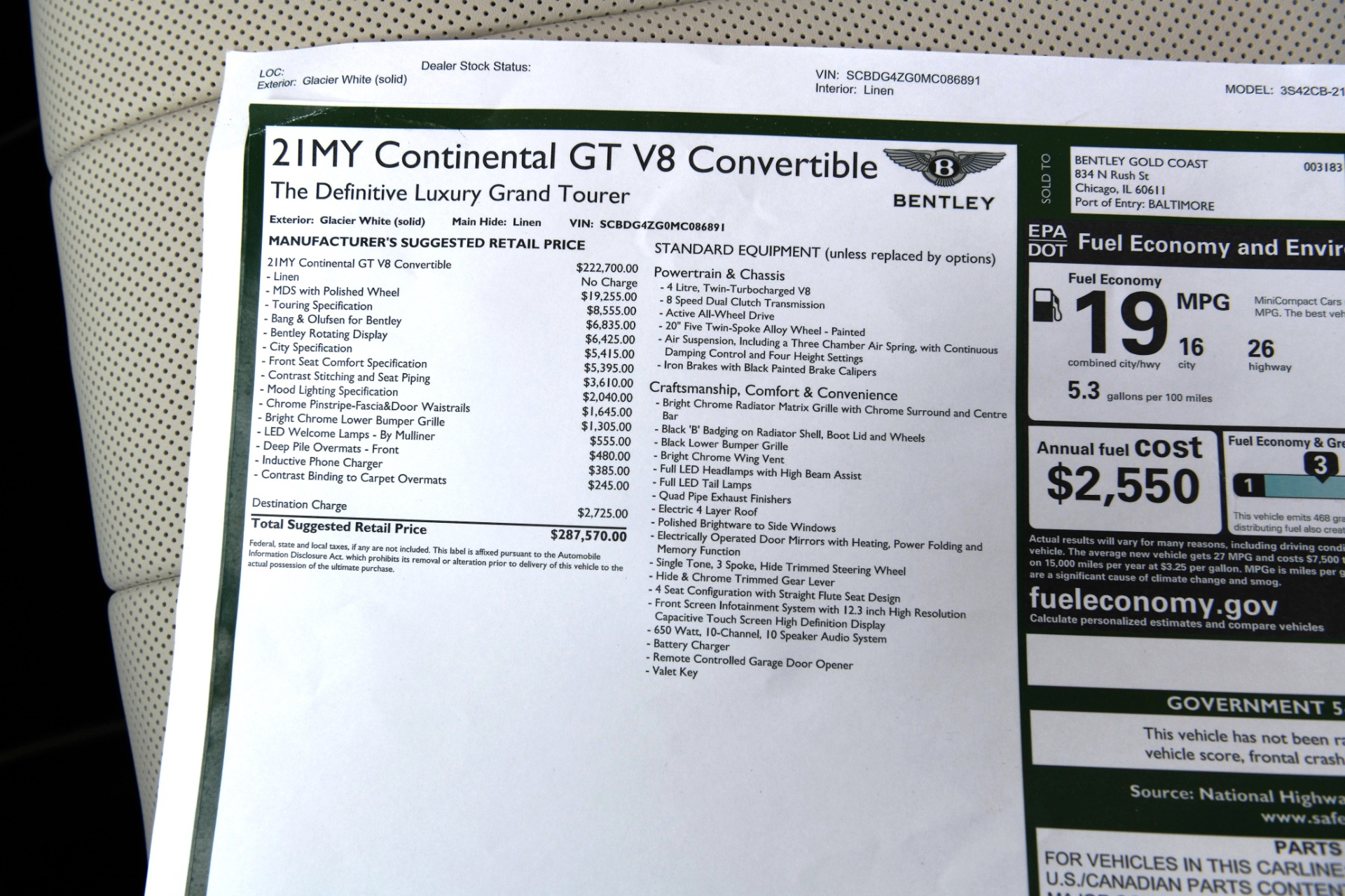 New 2021 Bentley Continental GTC Convertible GTC V8 | St. Petersburg, FL