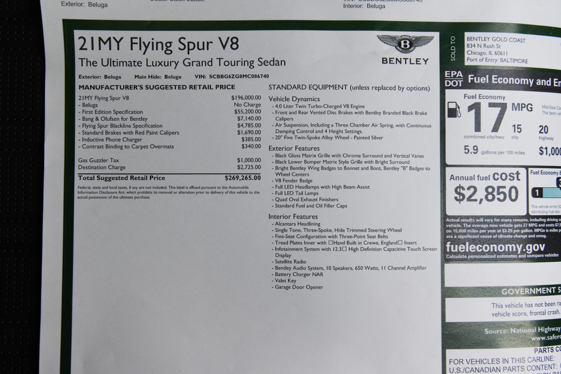 New 2021 Bentley FLYING SPUR V8 | St. Petersburg, FL