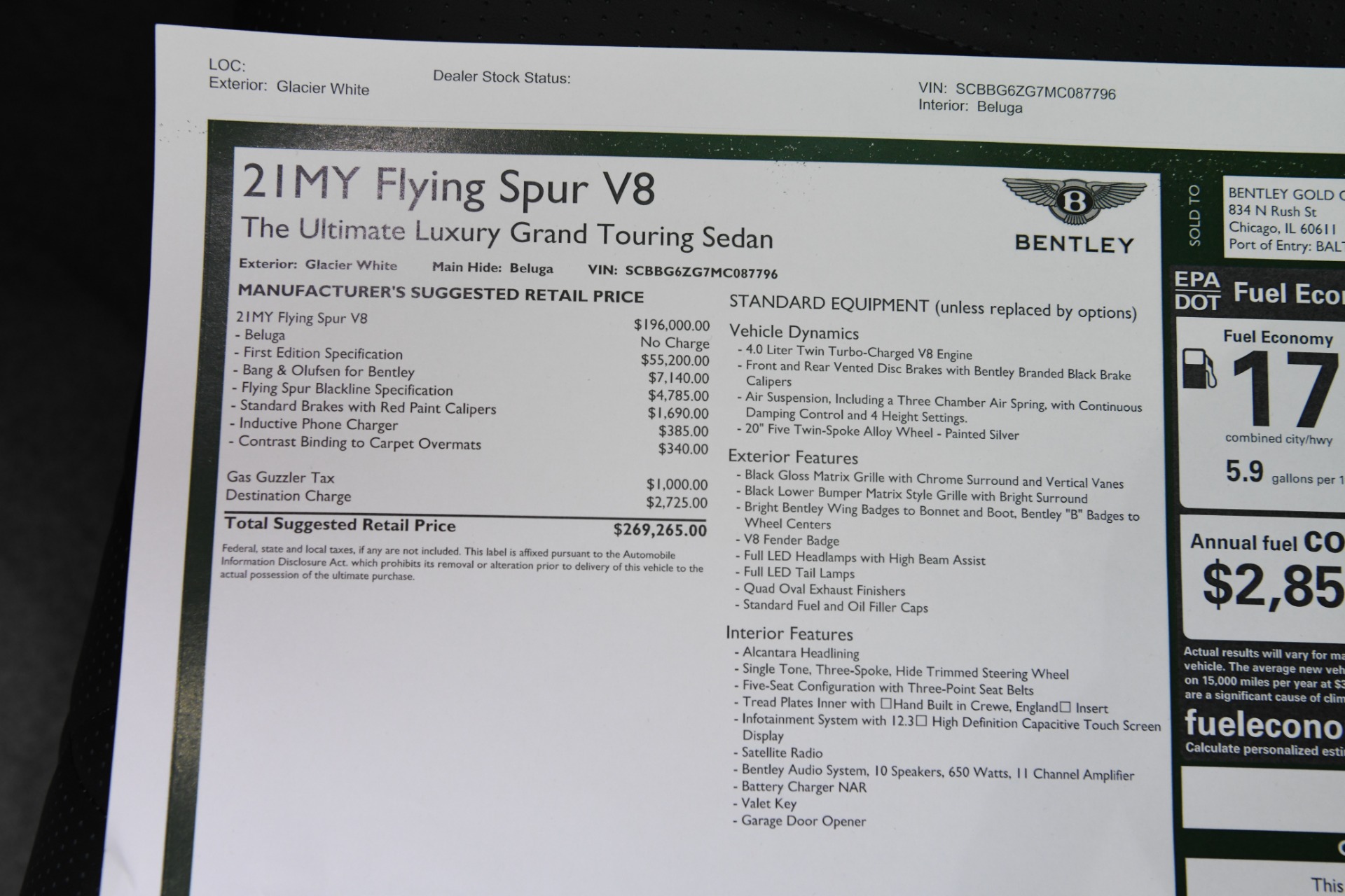 New 2021 Bentley FLYING SPUR V8 | St. Petersburg, FL