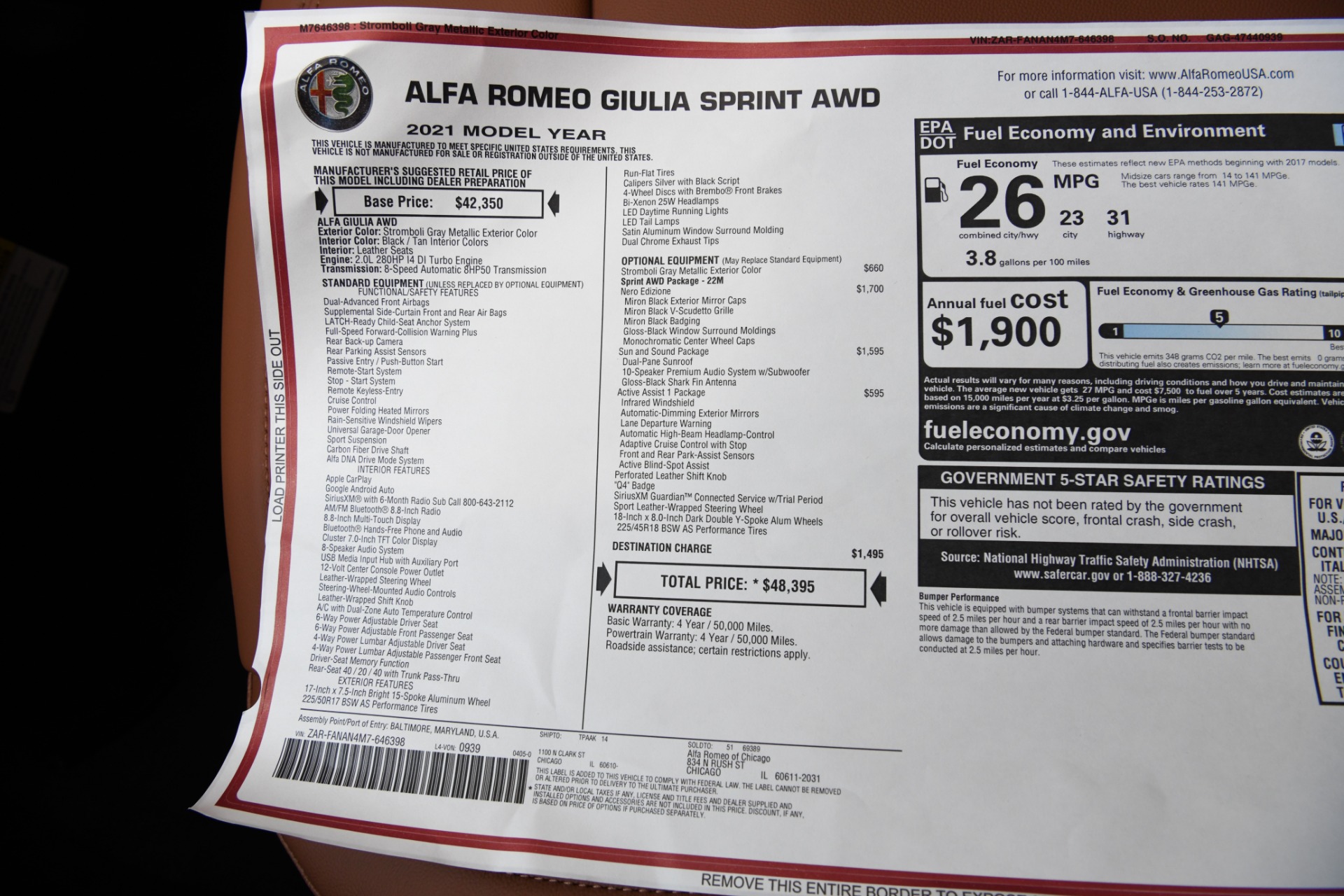 New 2021 Alfa Romeo Giulia Sprint | St. Petersburg, FL
